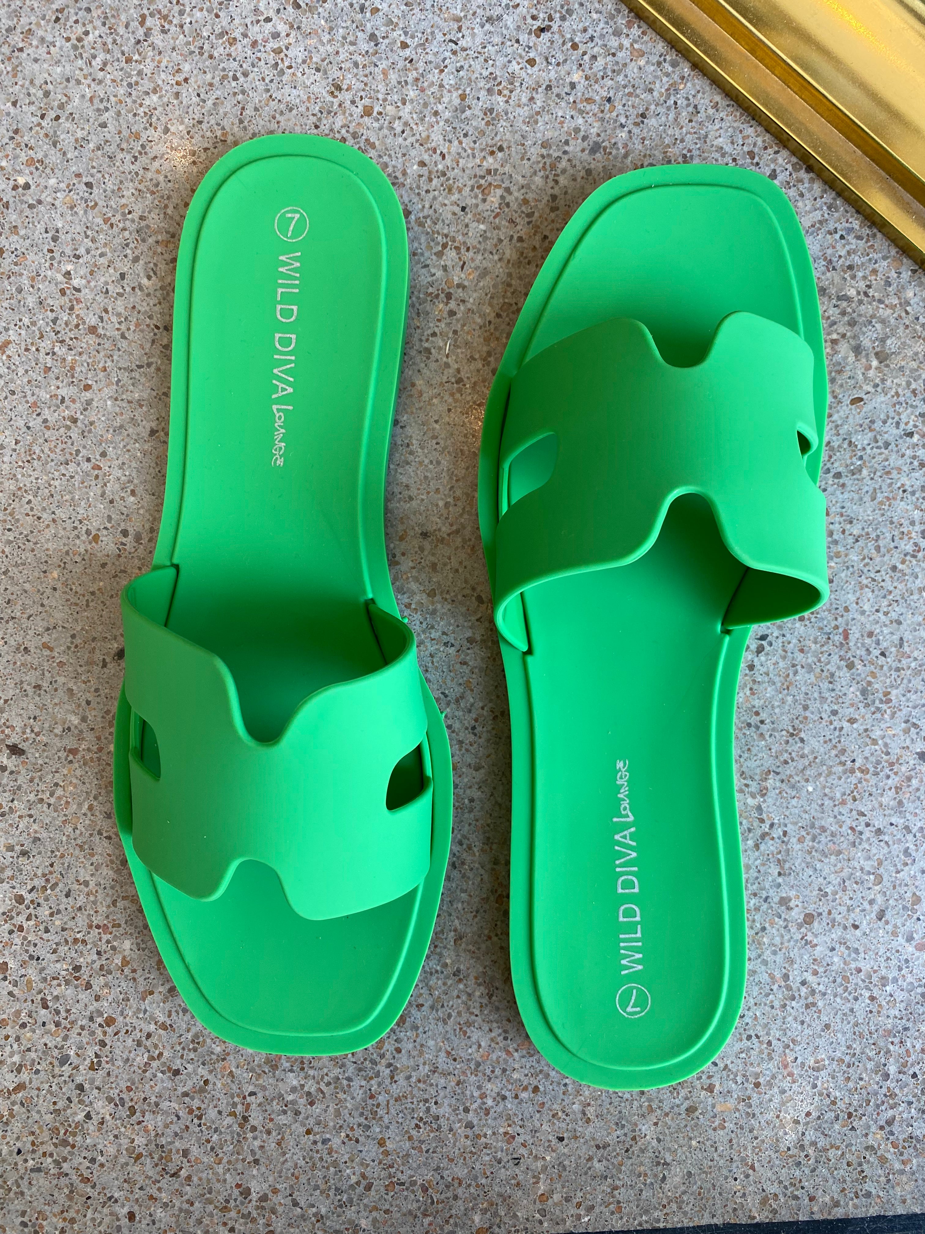 Palms Jelly Sandal in Green