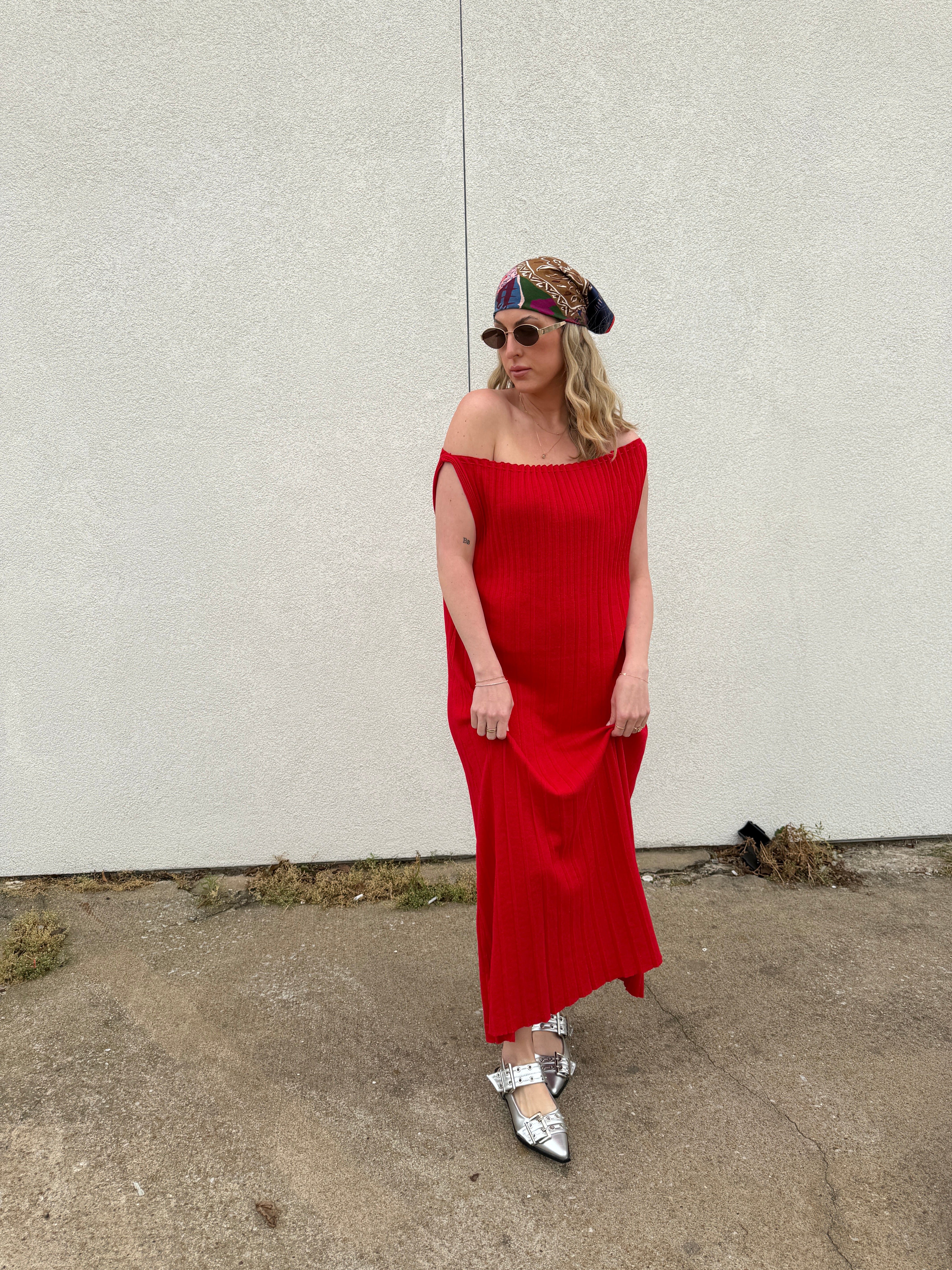 Jiji William Dress in Rouge