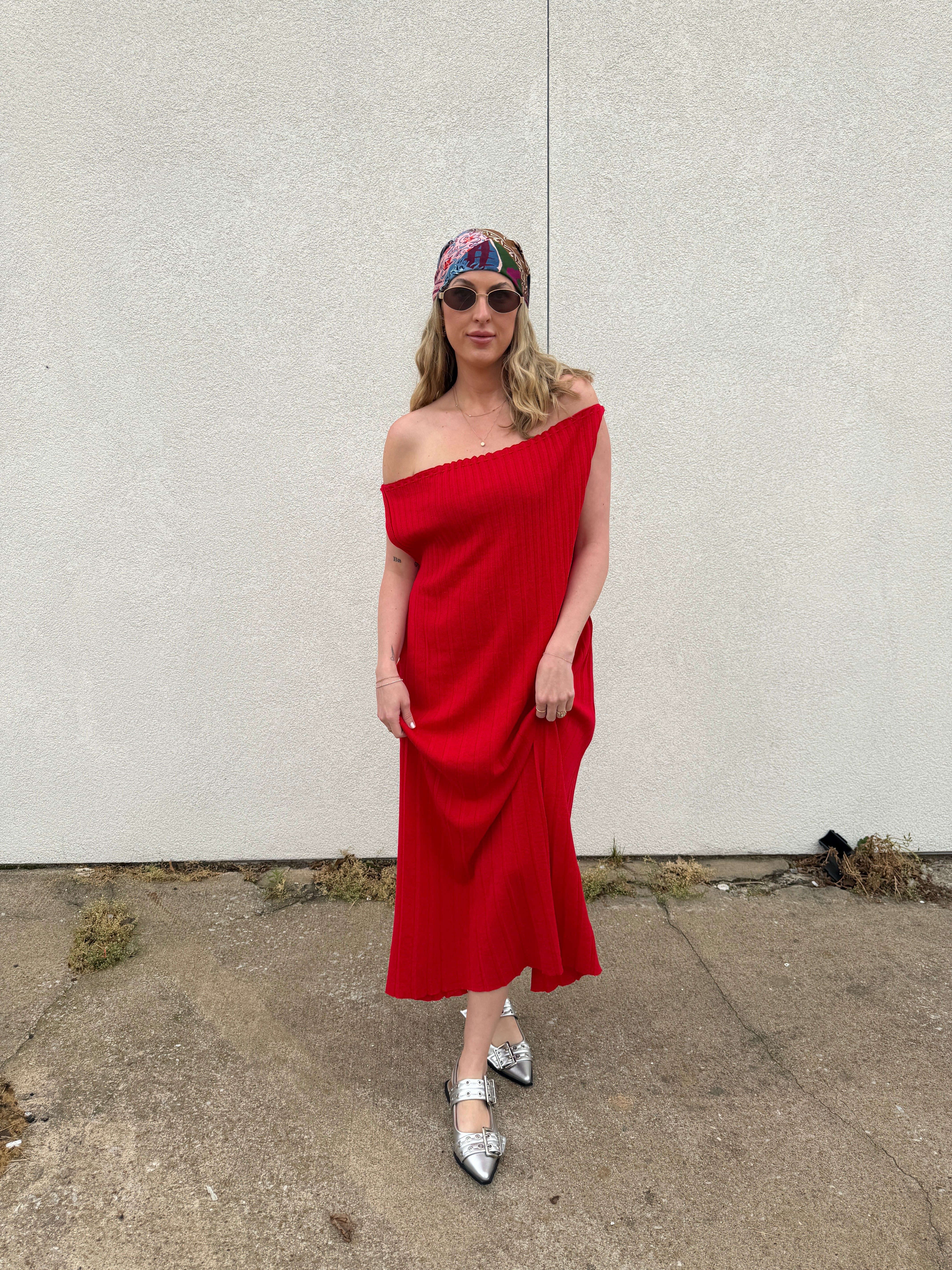 Jiji William Dress in Rouge