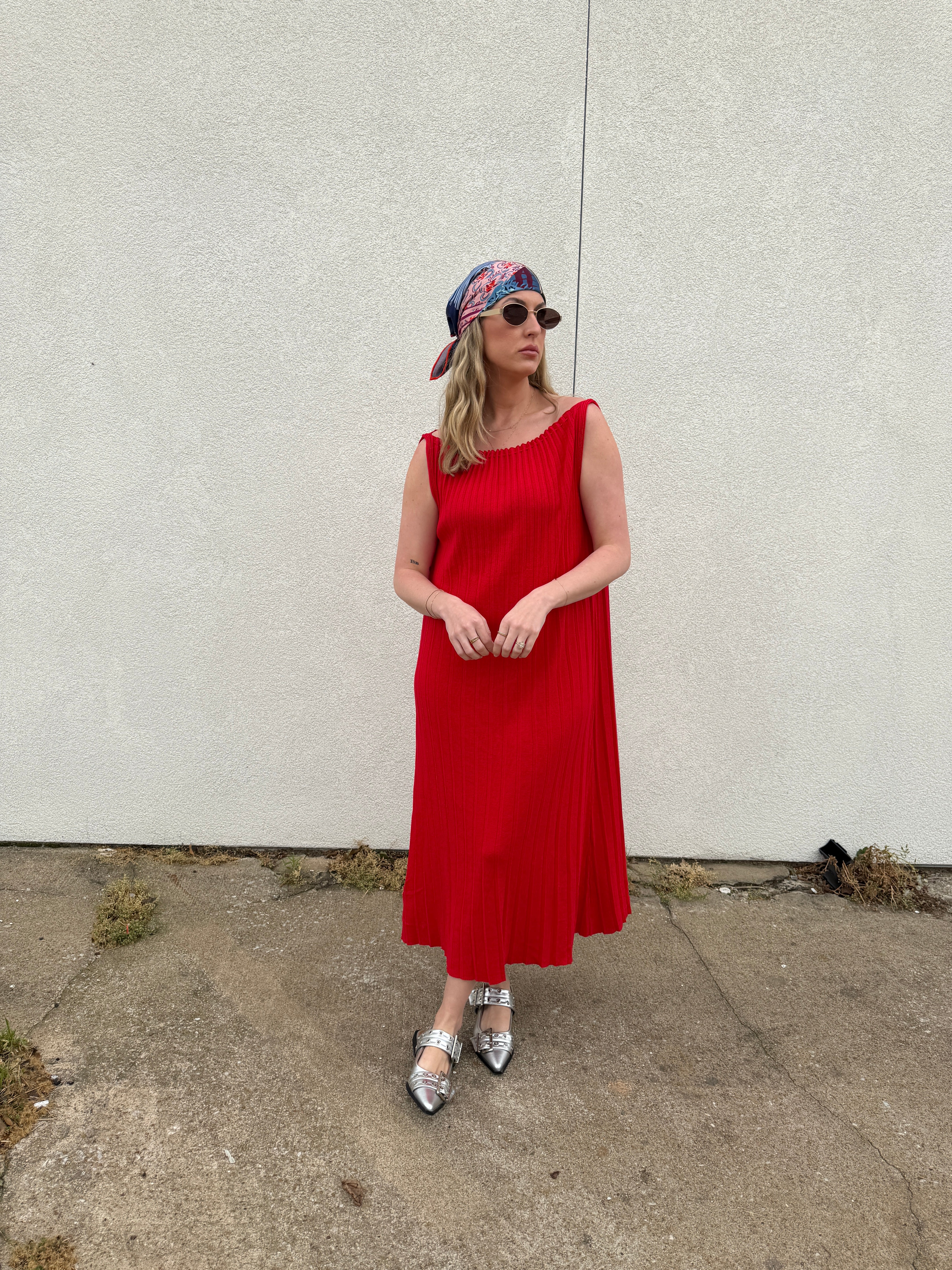 Jiji William Dress in Rouge
