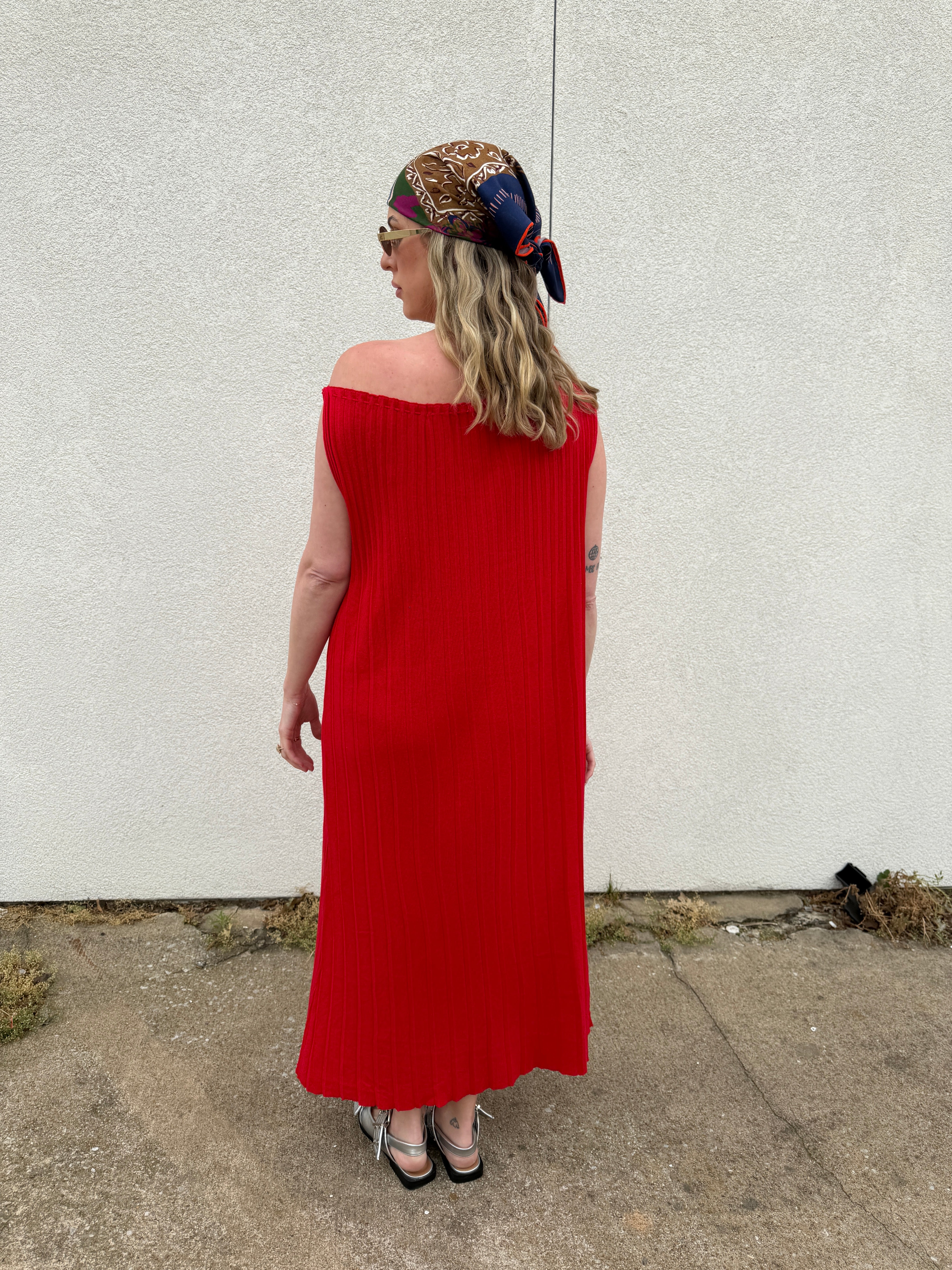 Jiji William Dress in Rouge