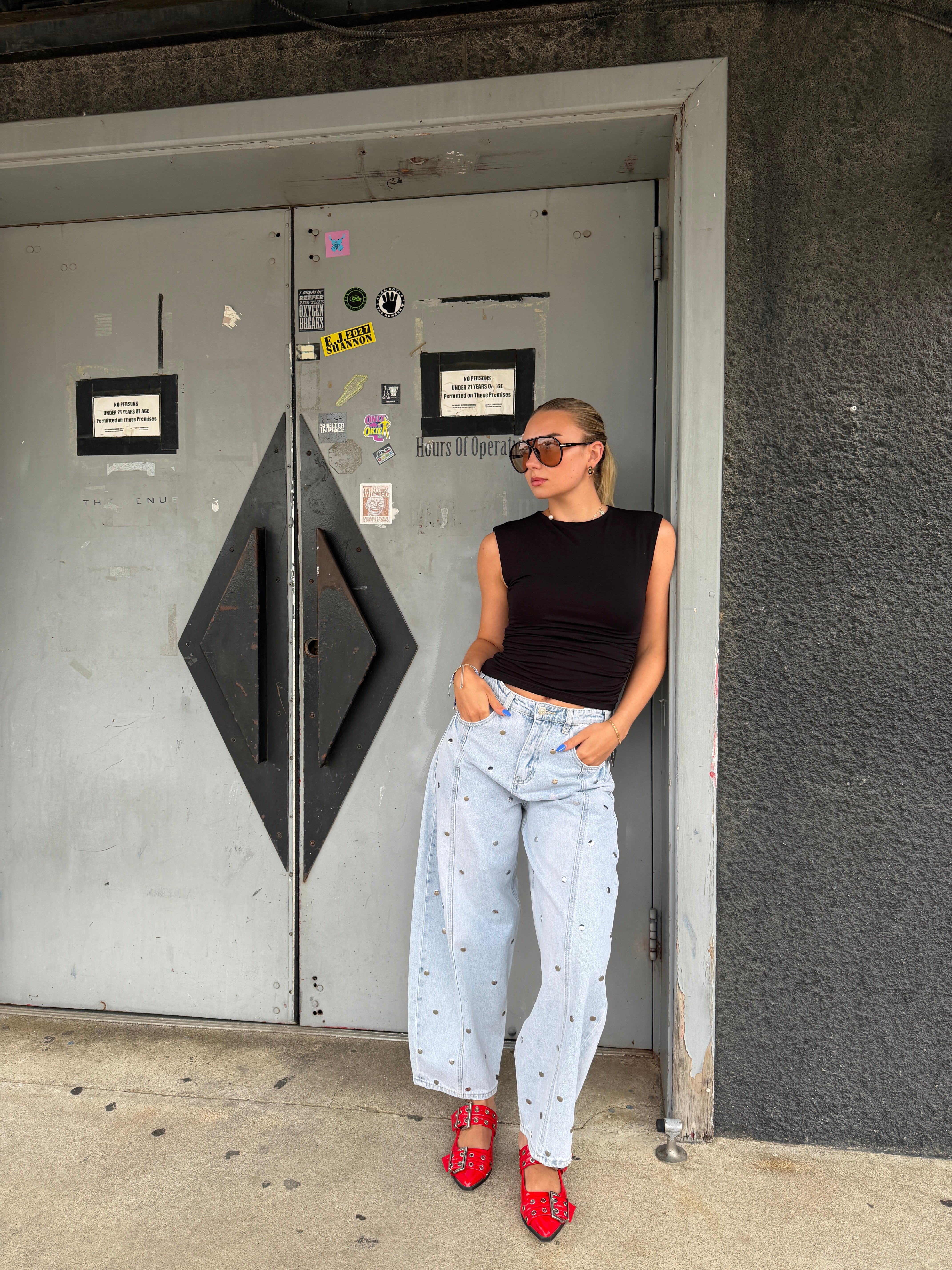 Side Seams Tank - Black