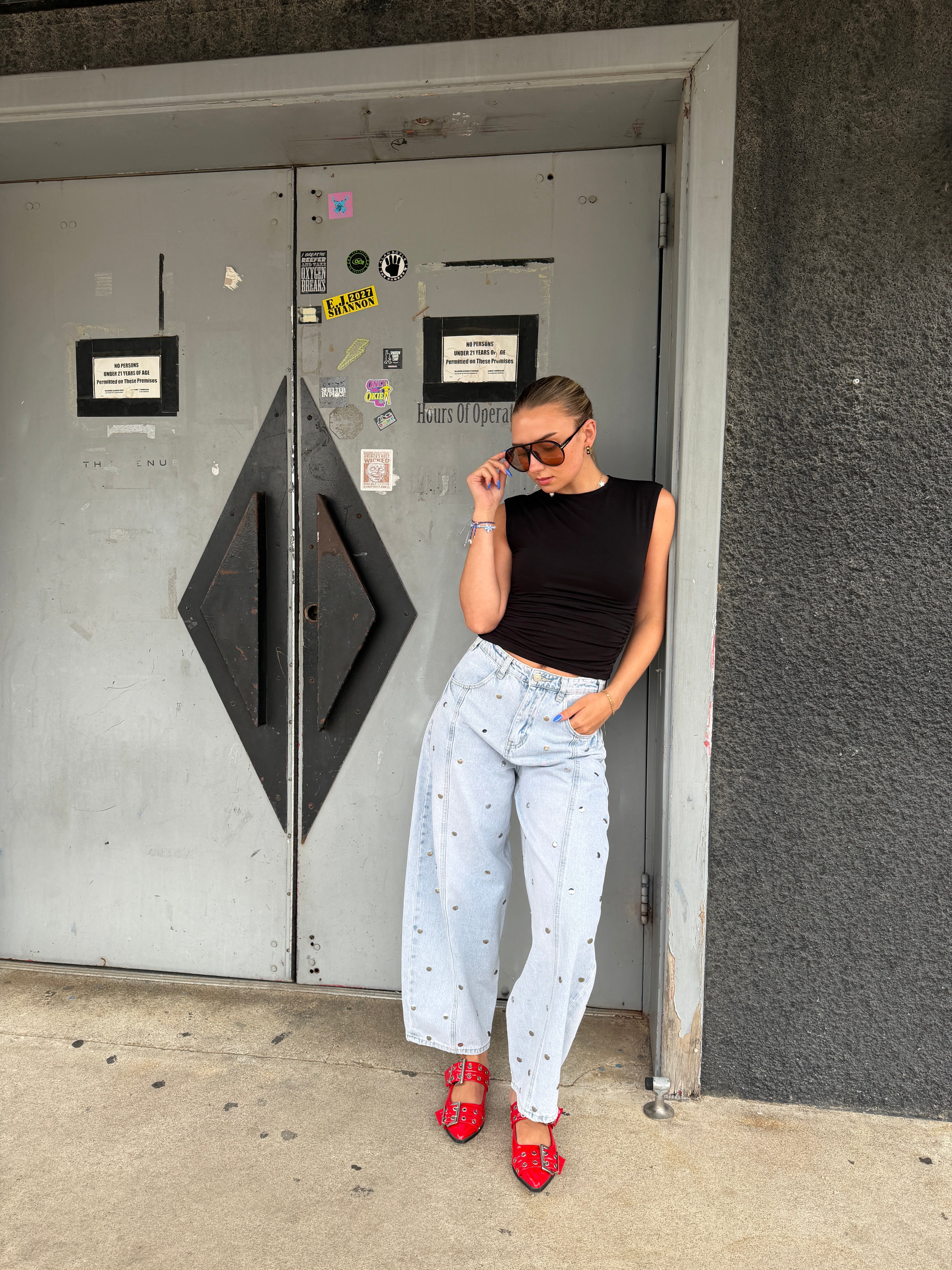 Side Seams Tank - Black