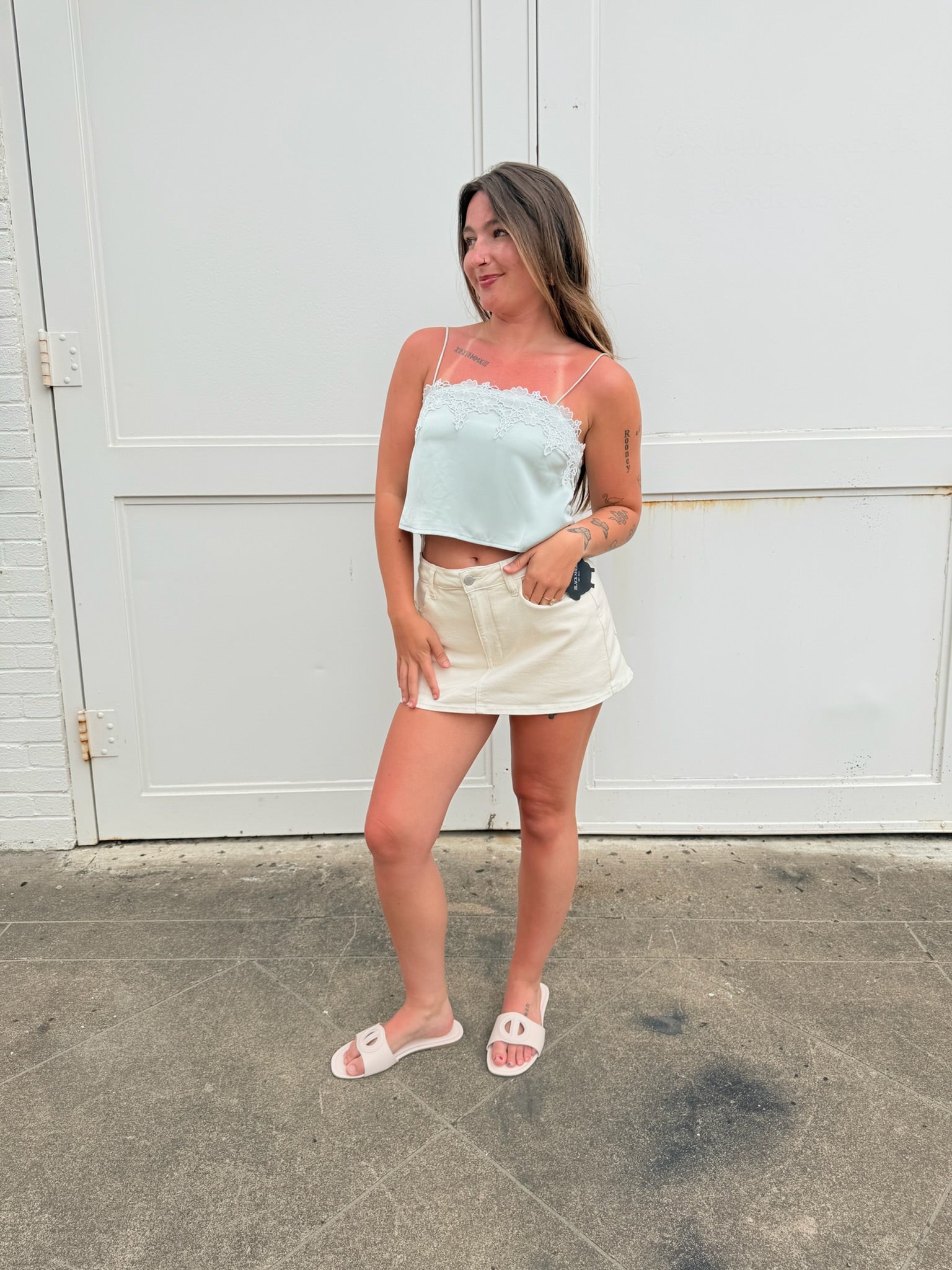 Mint to Be Lace Tank