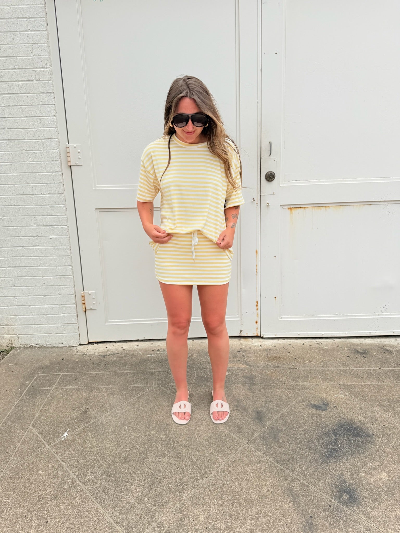 Weekender Stripe Top - Yellow