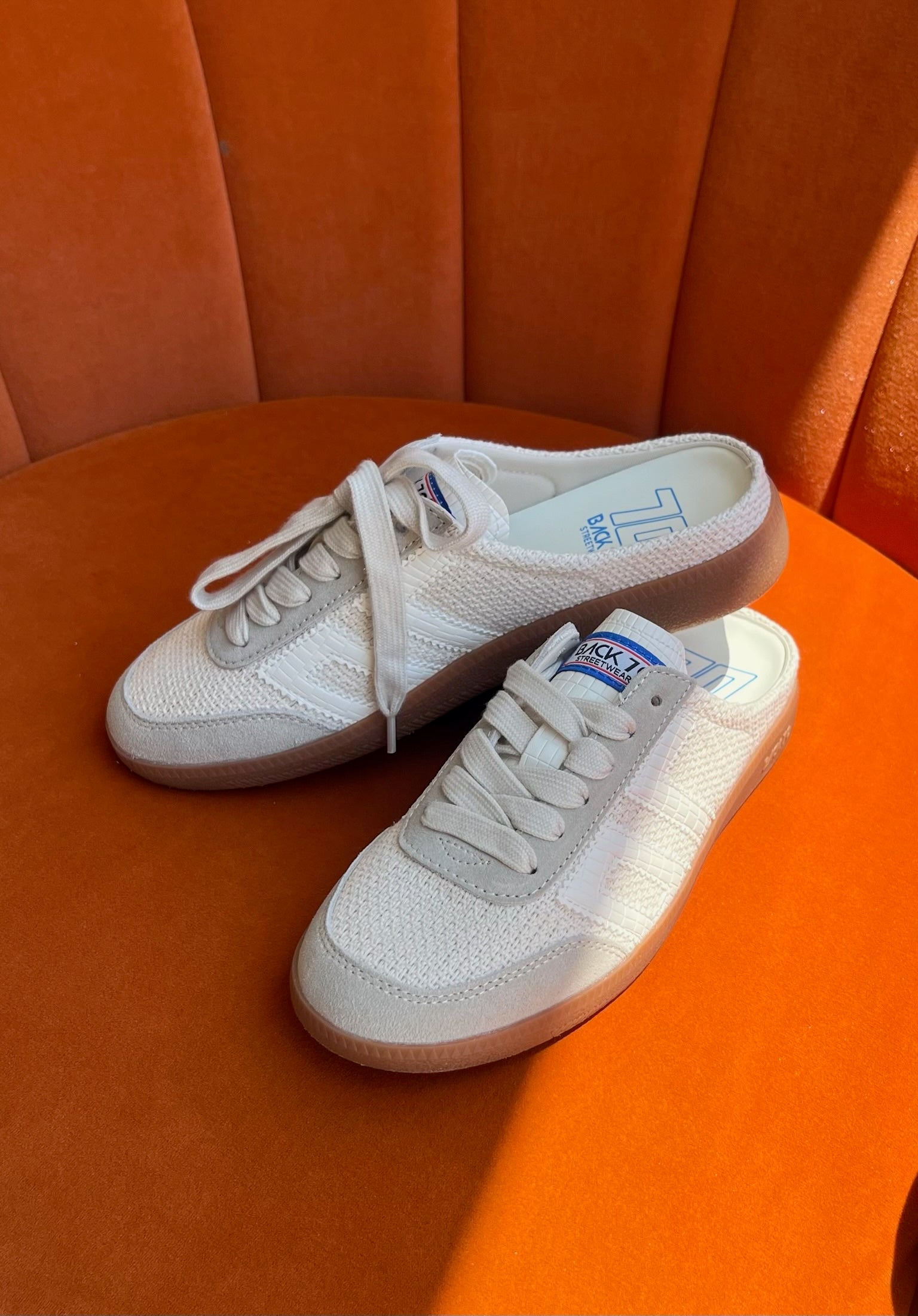 Back 70 Easter Backless Sneakers in Sacco Milk