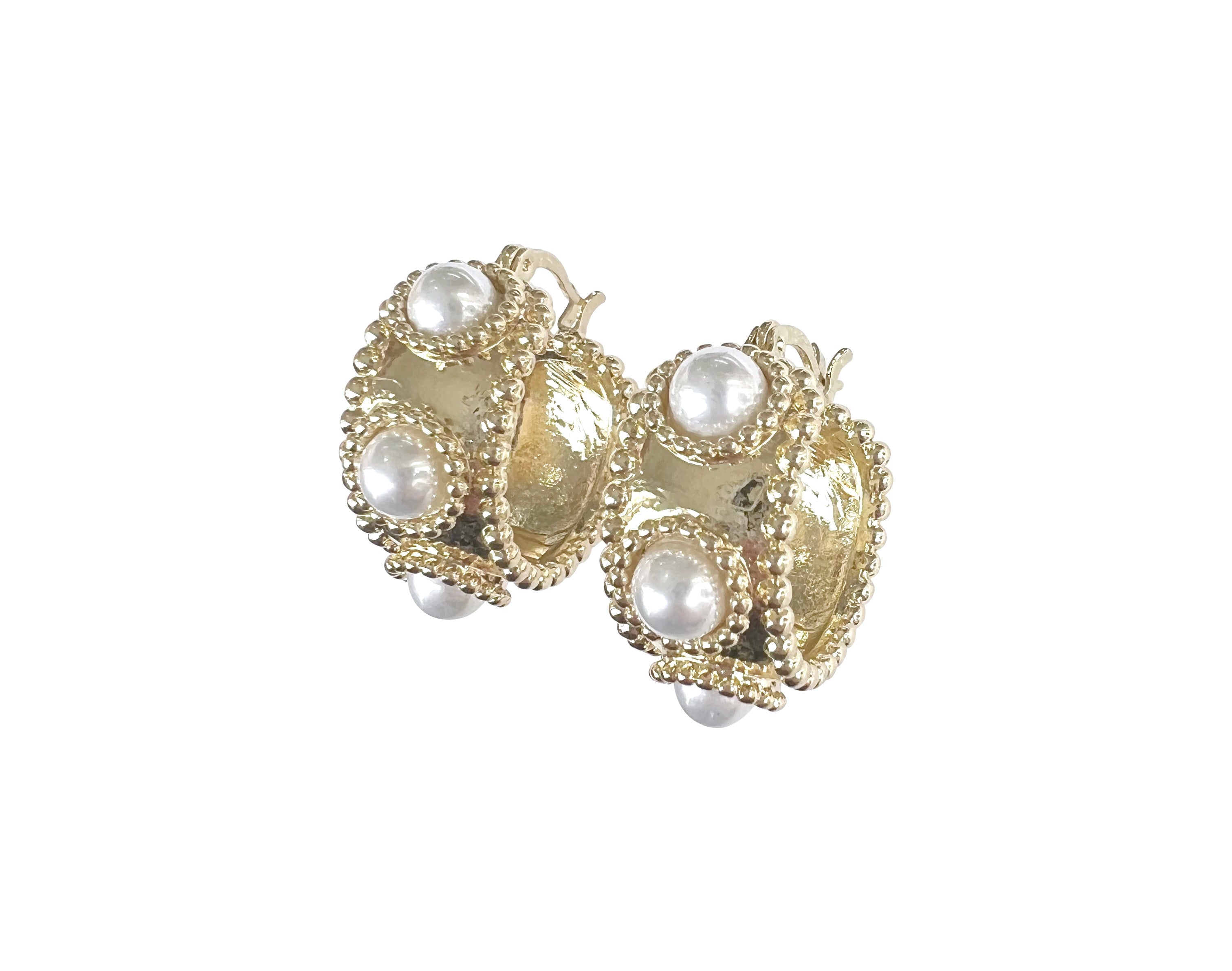 Gemelli Raina Pearl Hoop Earring