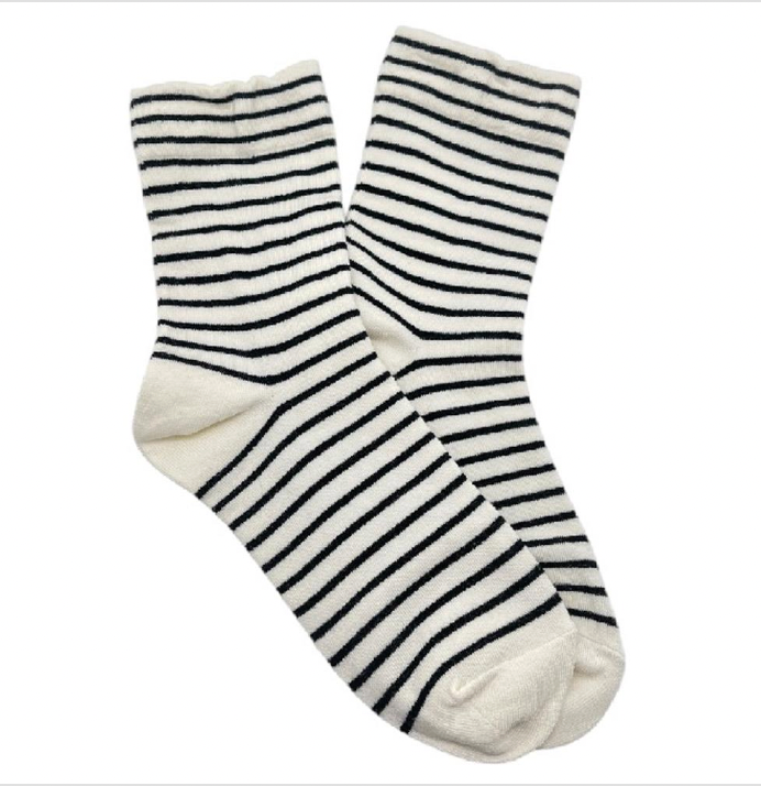 Stripe Crew Socks