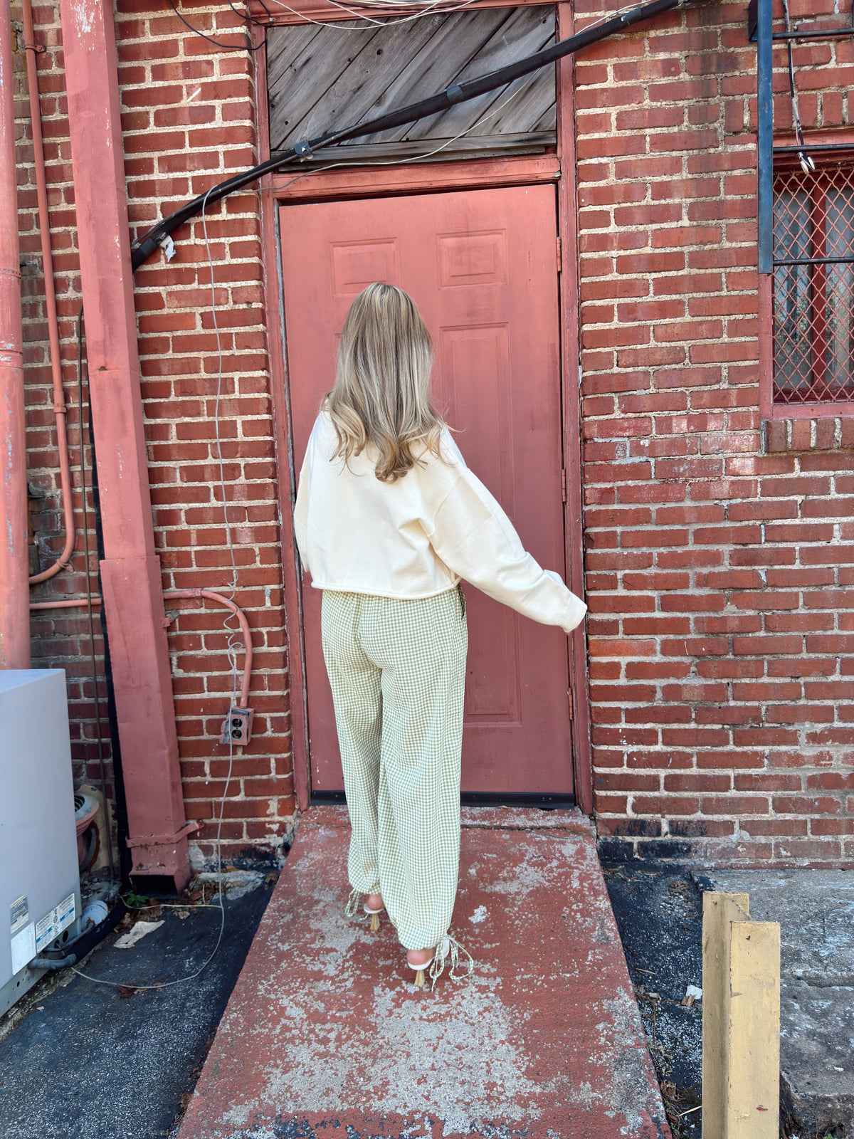 Gina Gingham Joggers