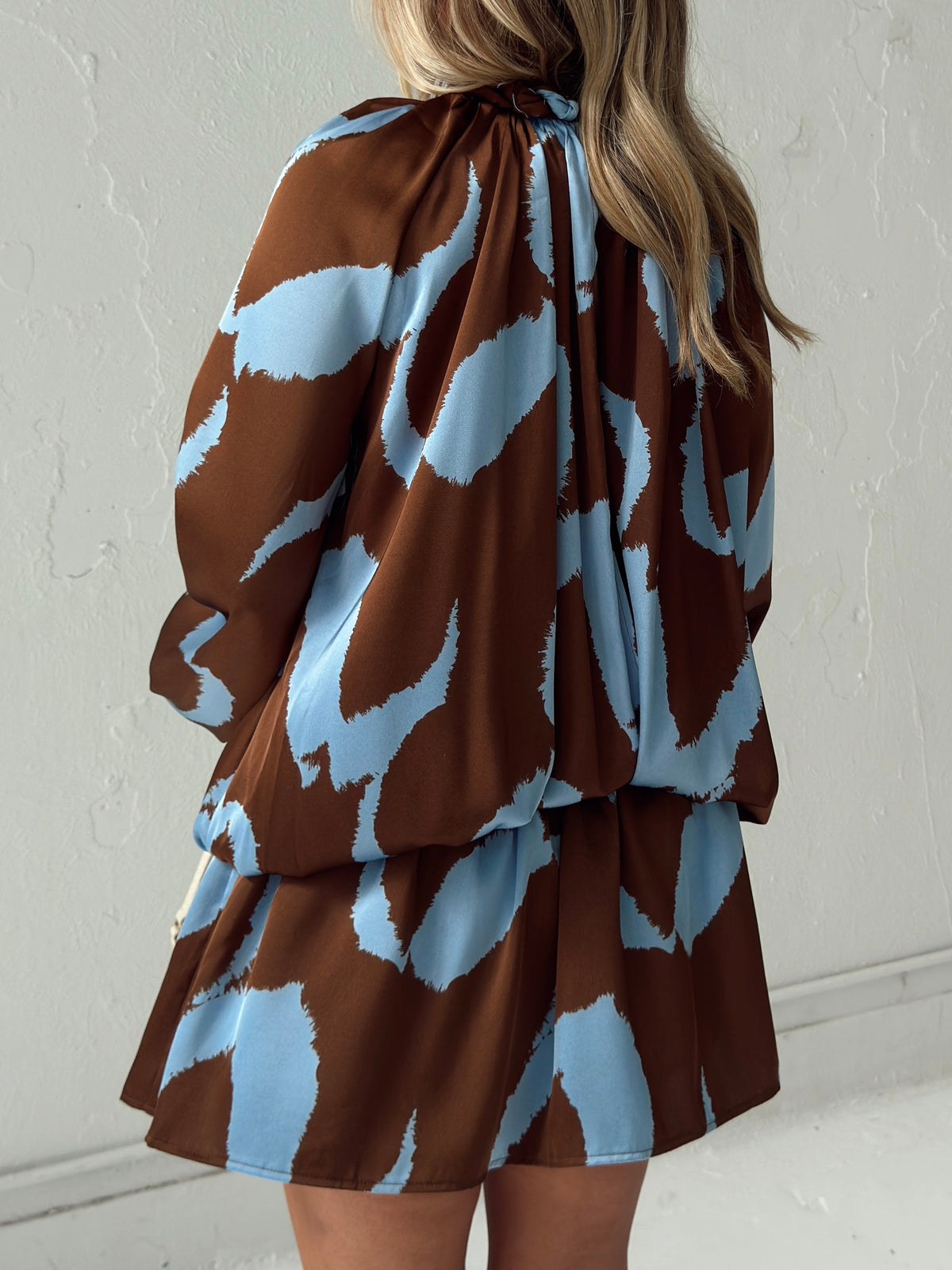 Ella Twist Neck Playsuit Dress