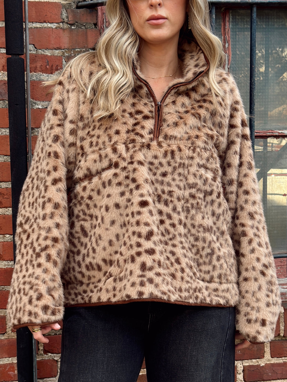 Kaia Leopard Fleece