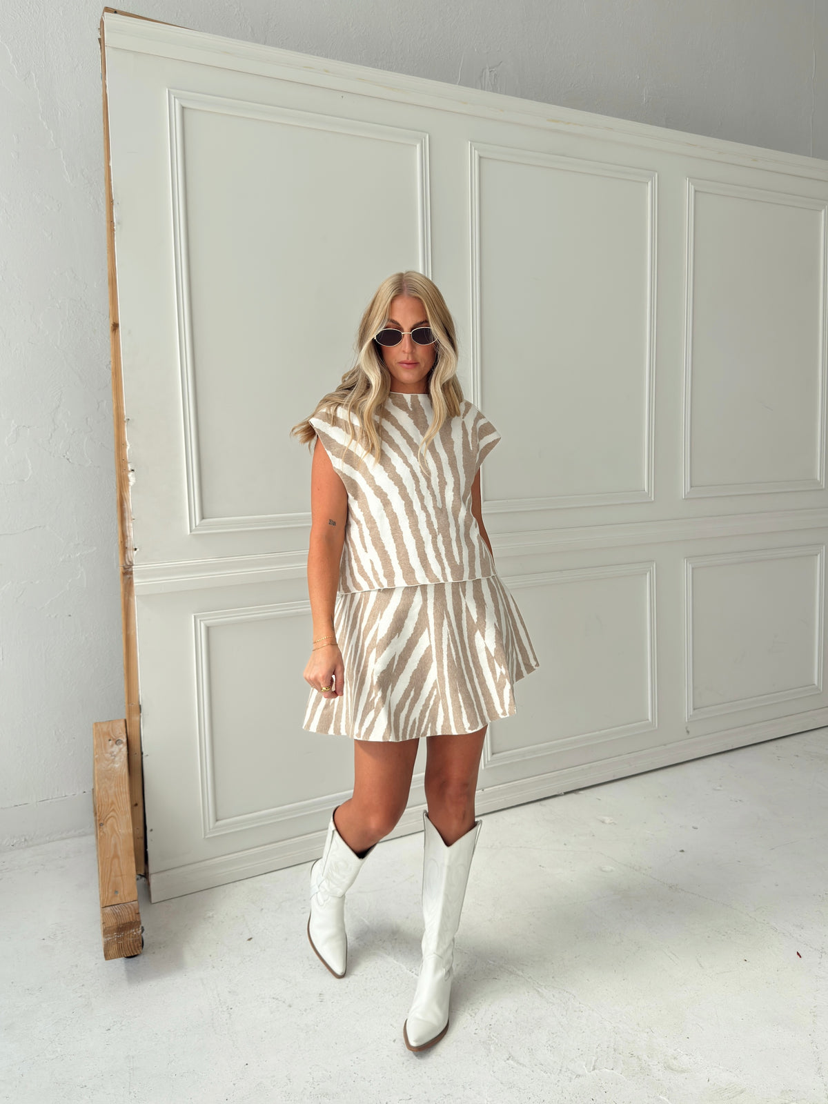 Grace Tiger Sweater Skirt