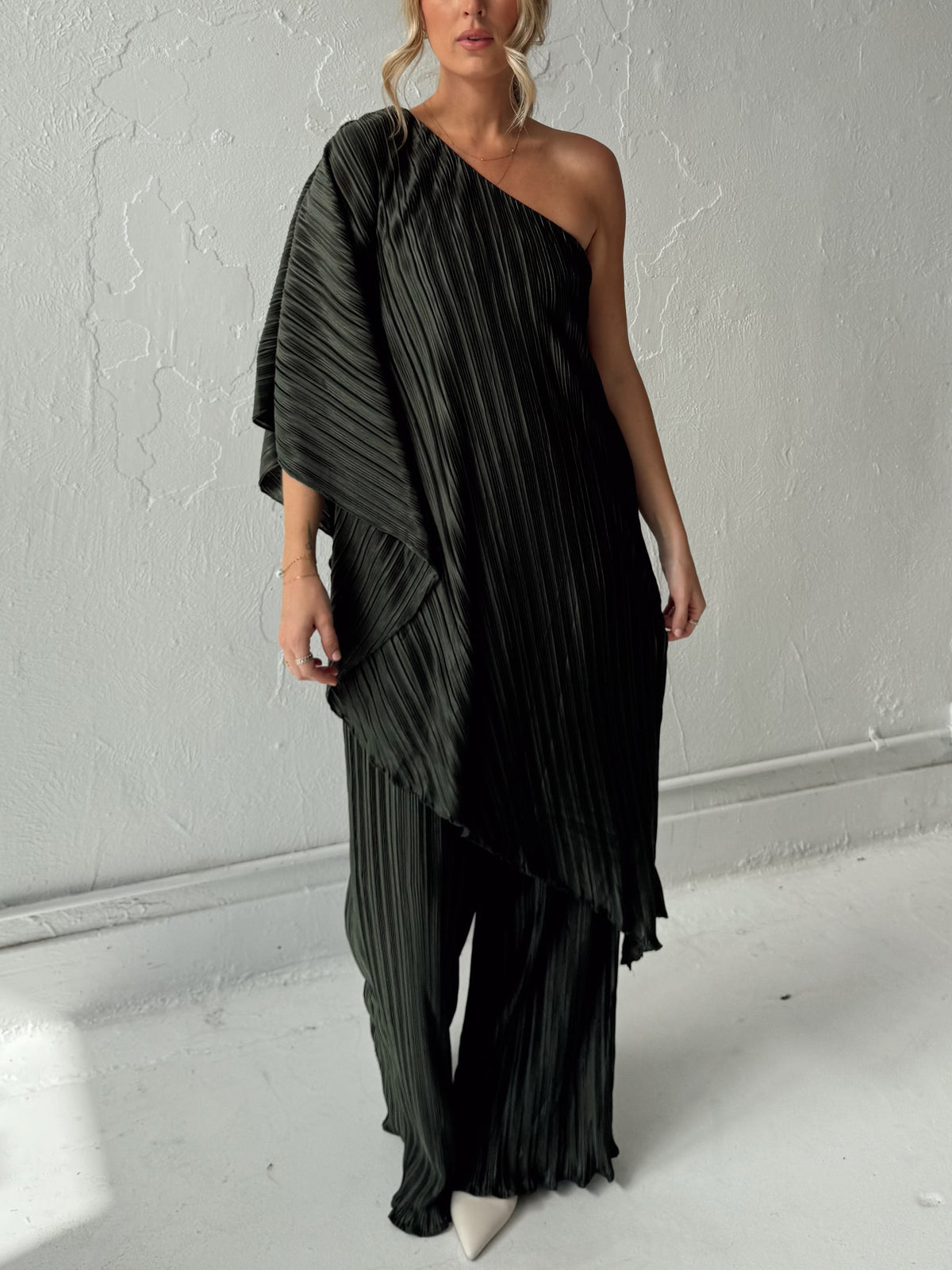 Iris Pleated Two Piece Set