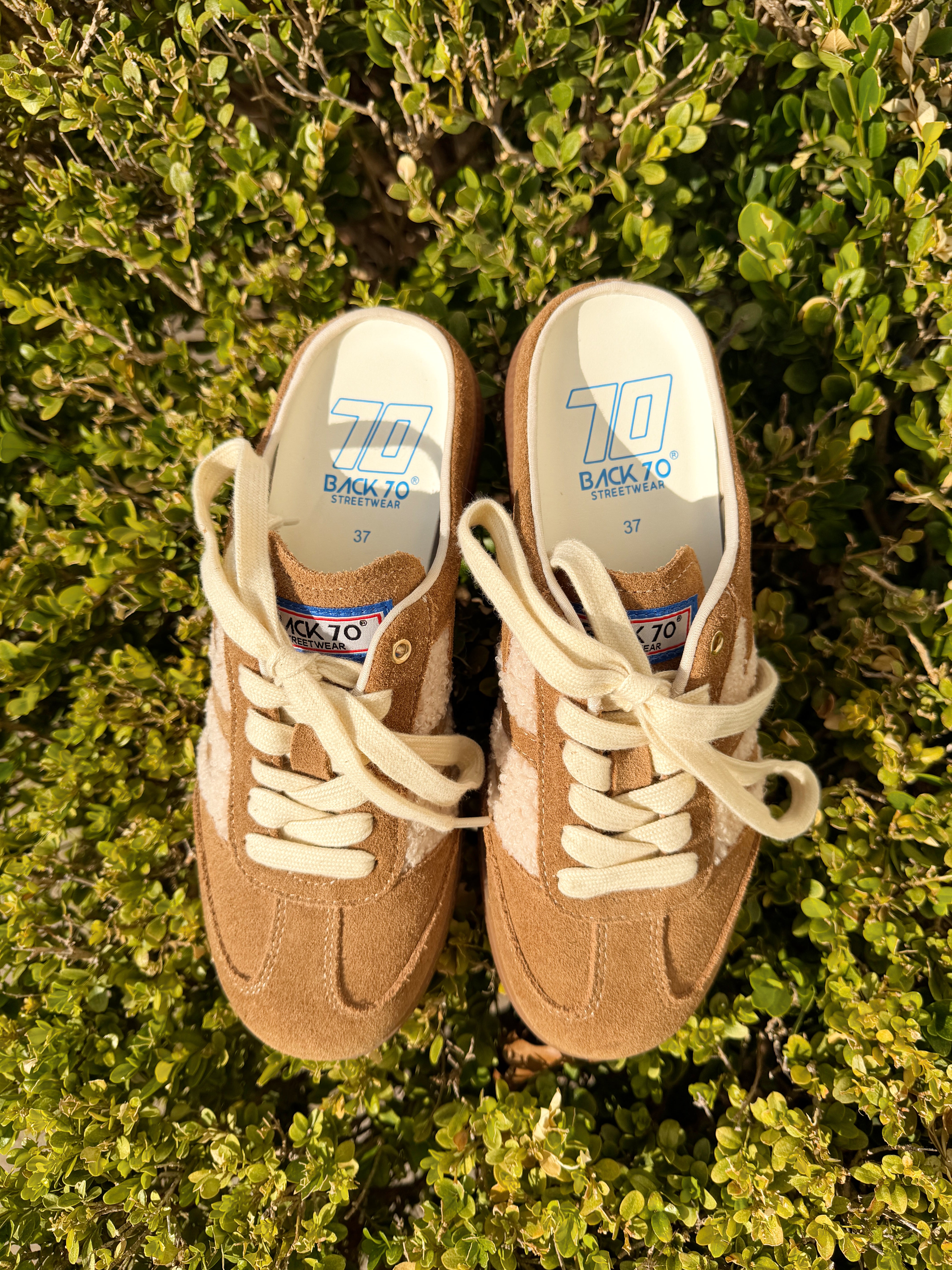 Back 70 Easter Backless Sneakers in Tobacco