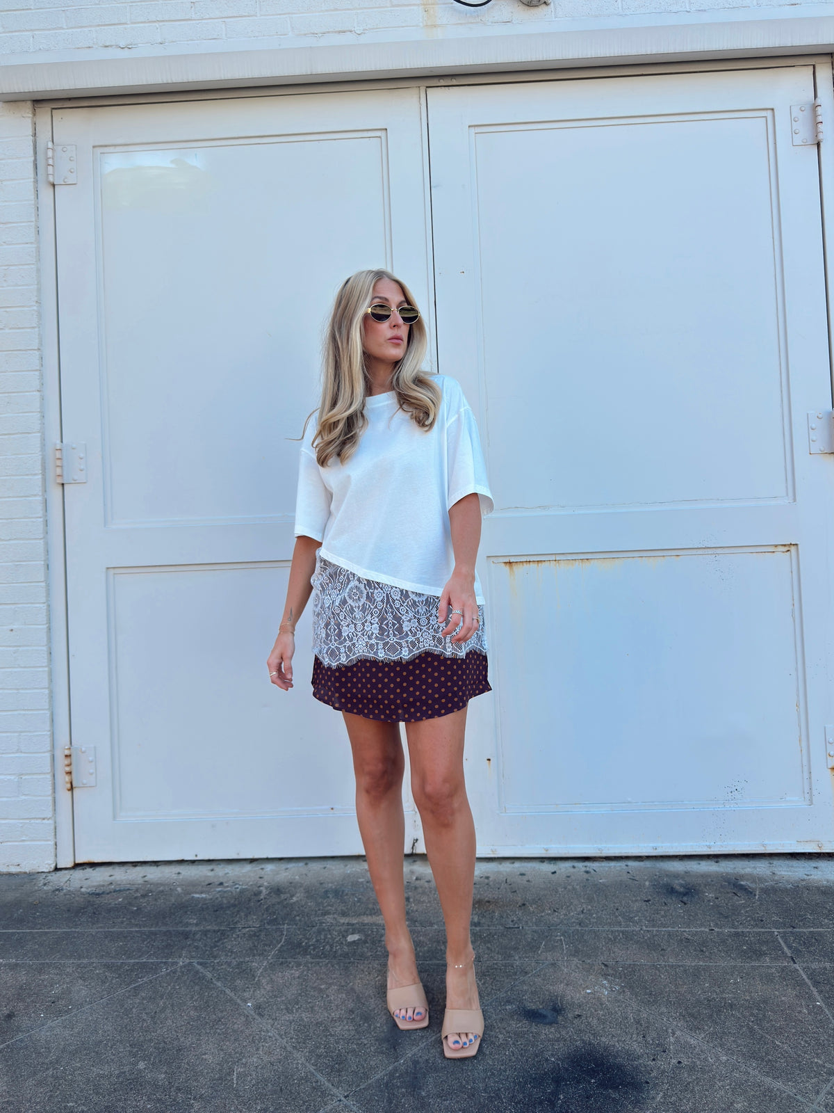Taylor Polka Dot Mini Skort