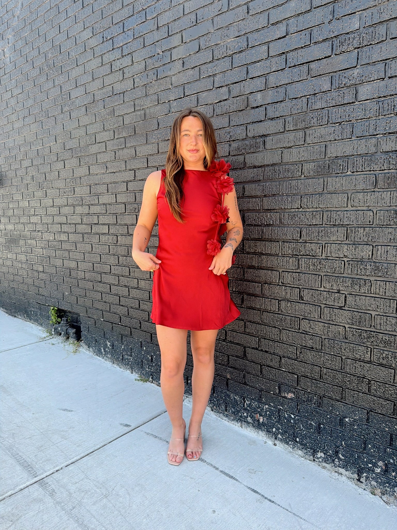It Girl Satin Mini Dress