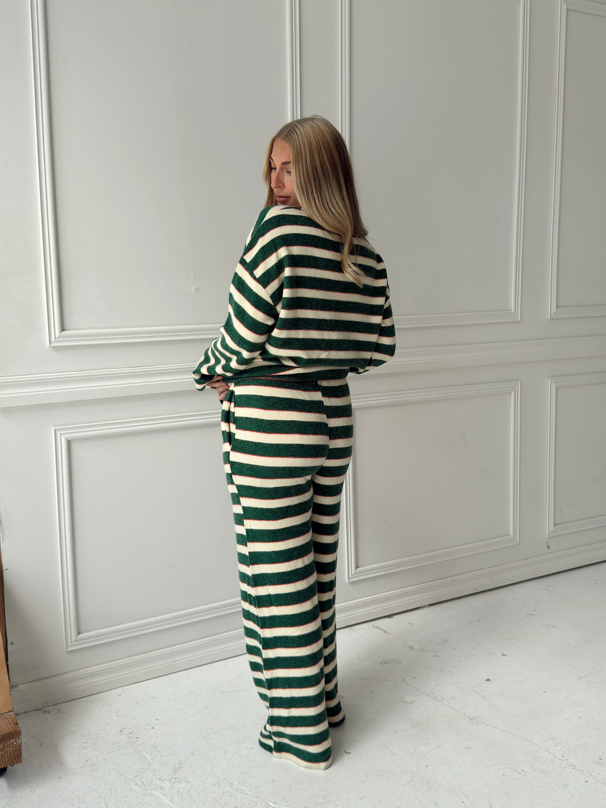 Colbie Green Stripe Lounge Set