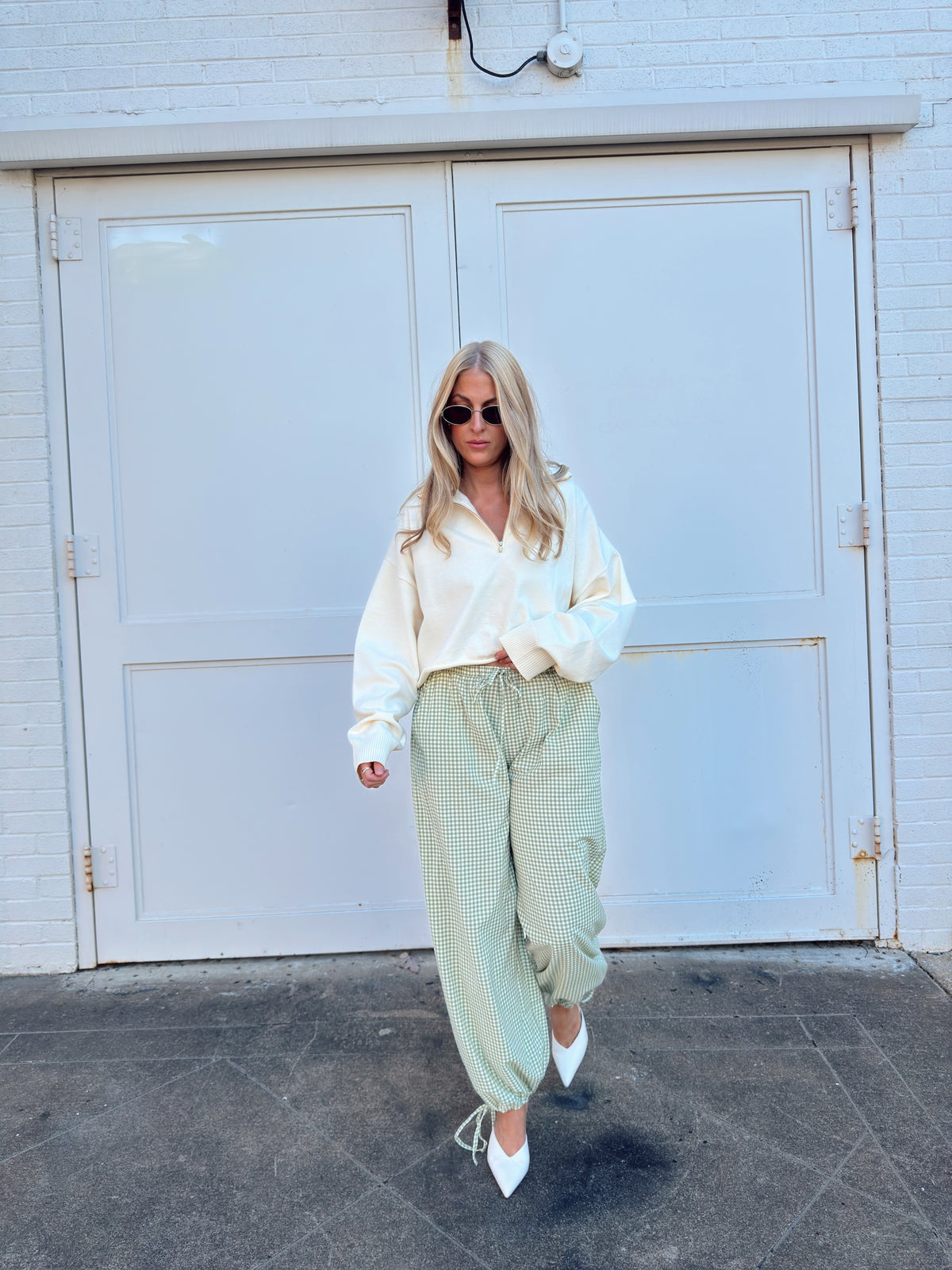 Gina Gingham Joggers