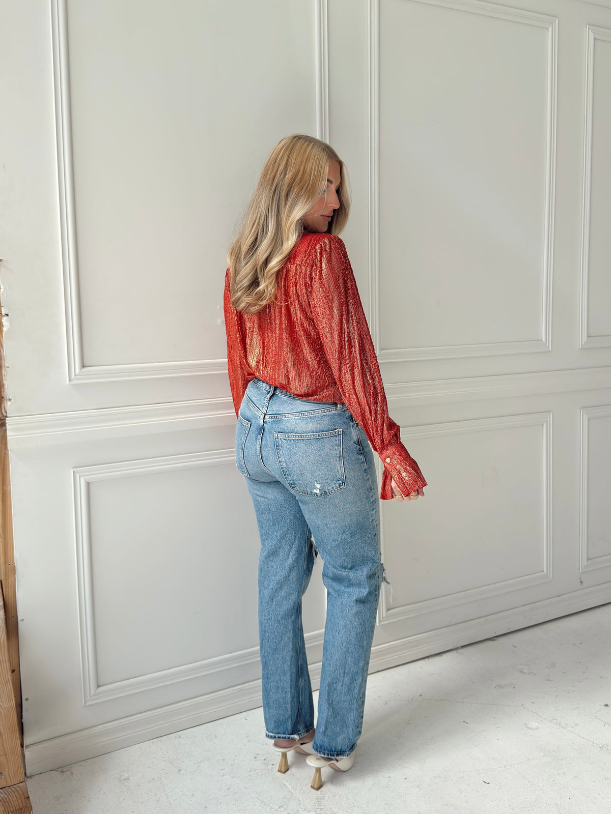 Lilly Red Tie Top
