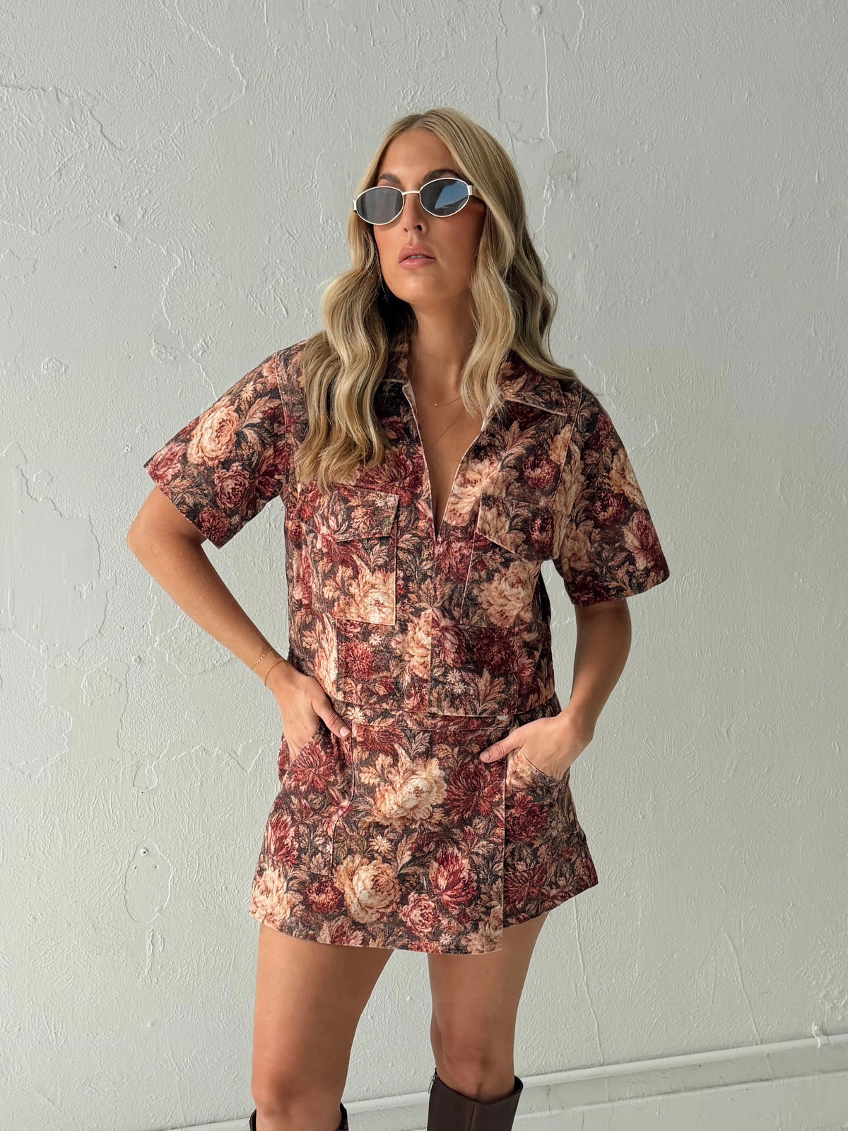 Tove Floral Utility Top