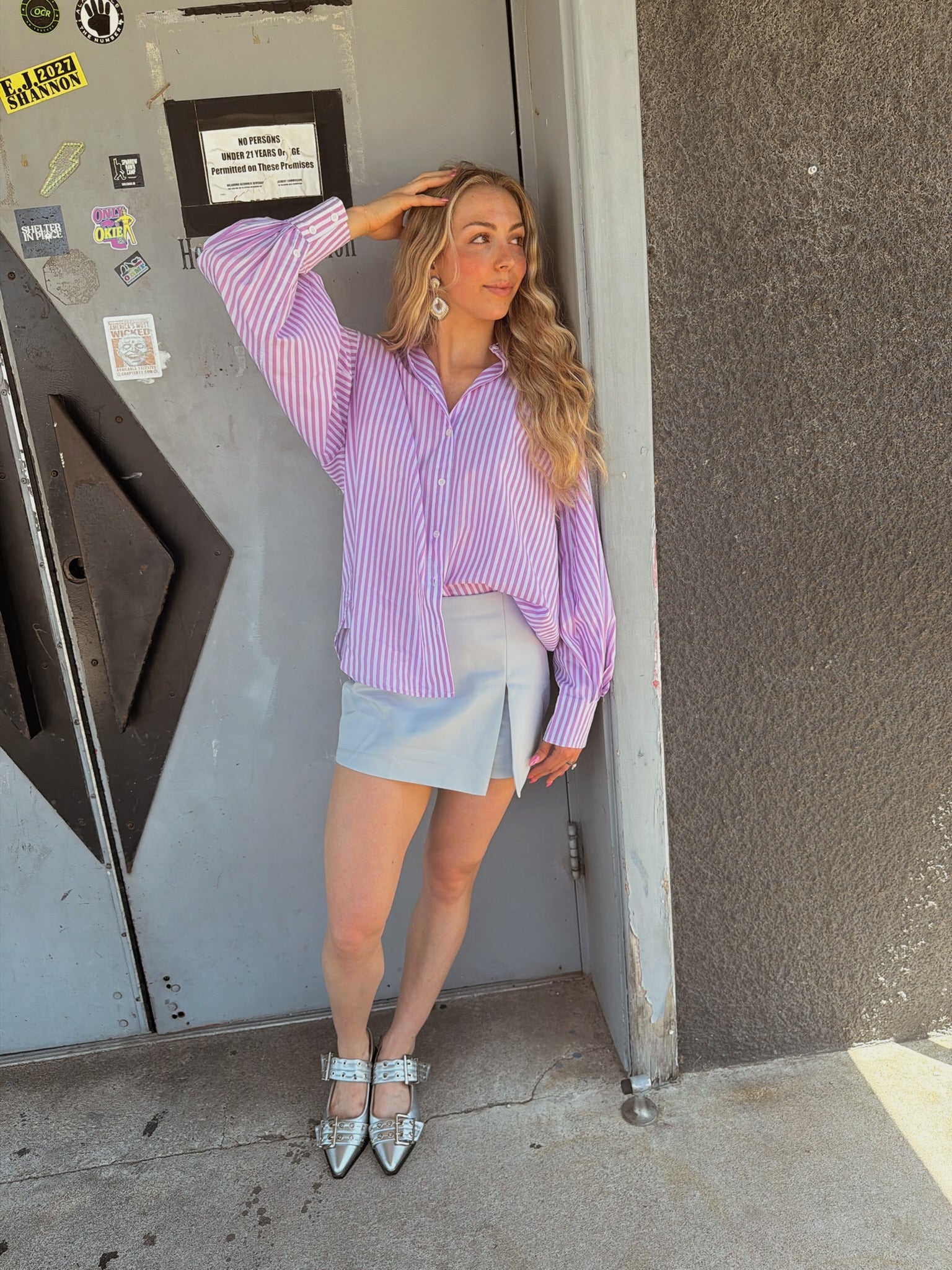 English Factory Slit Detail Skort