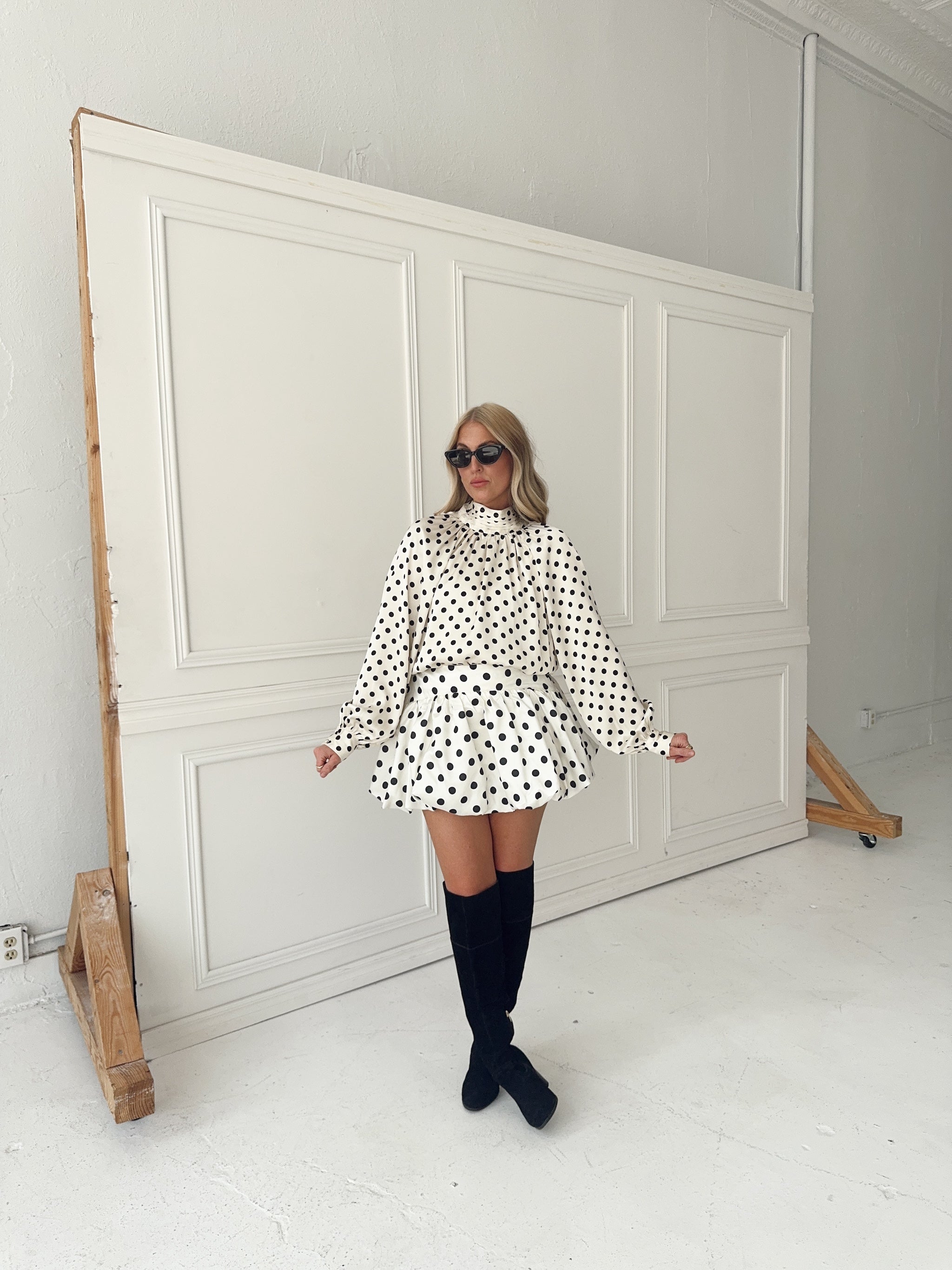Tia Polka Dot Blouse