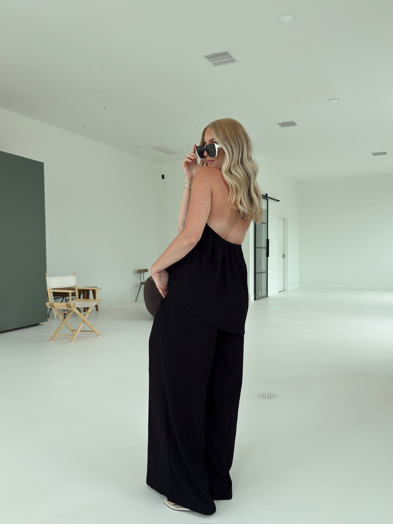 Bri Flowy Pant - Black