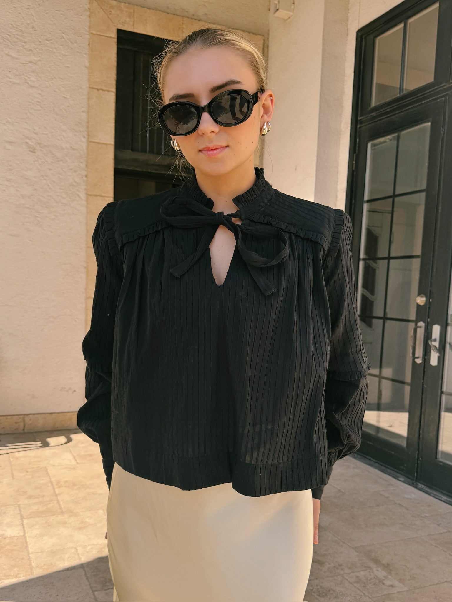 Frnch Daffy Blouse - Noir