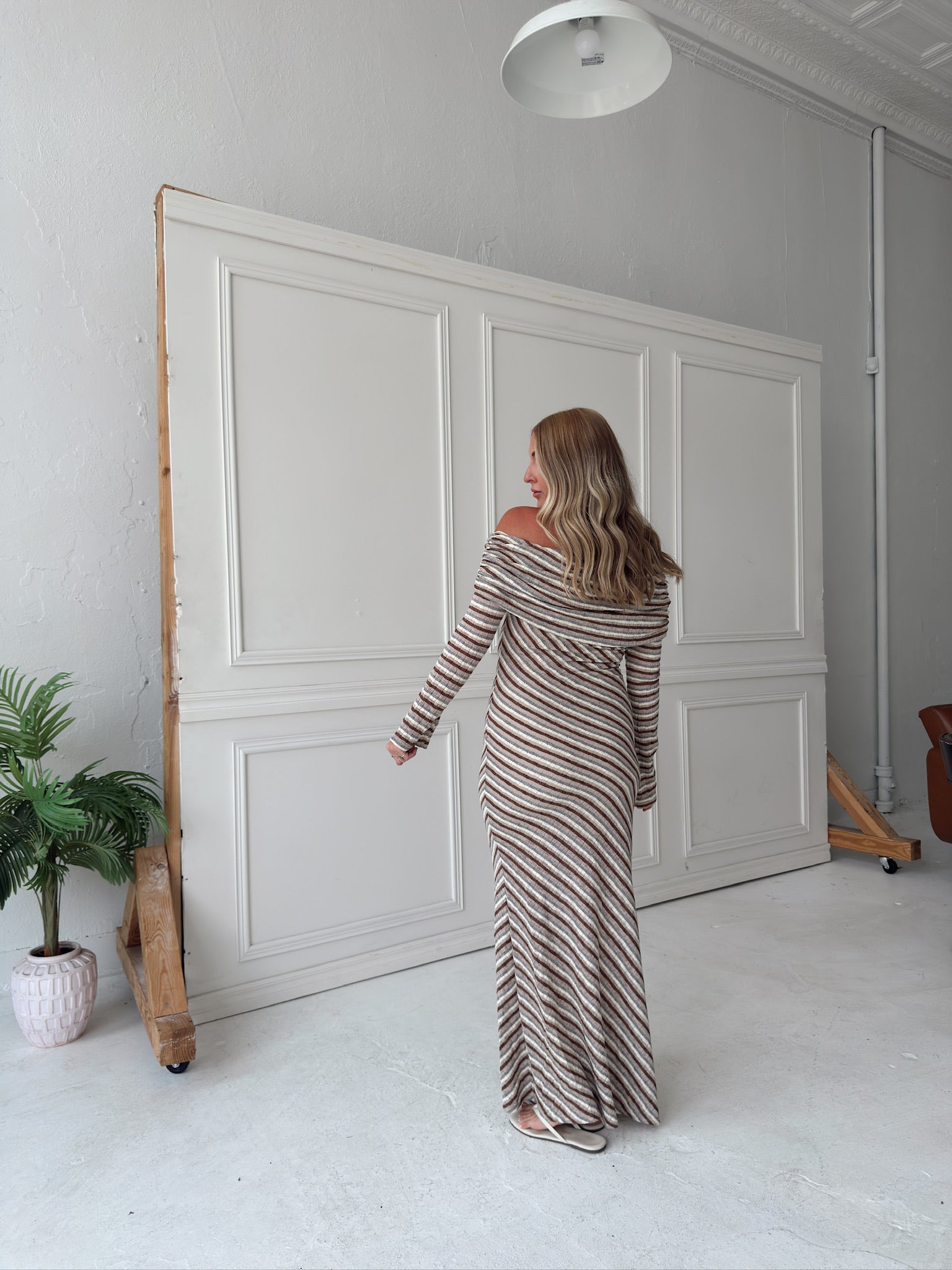 Brooklyn Foldover Knit Maxi Dress