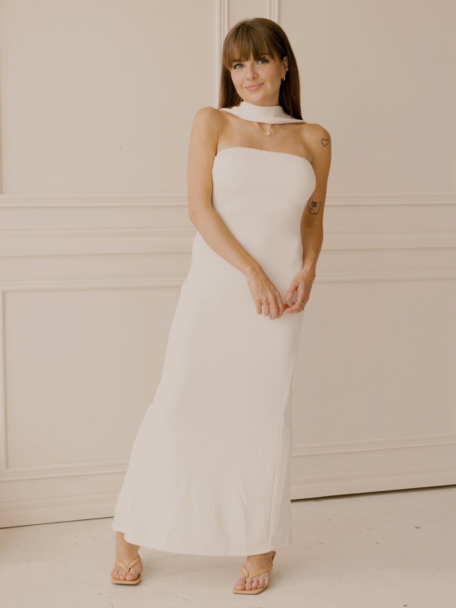 Minimalist Bride Maxi Dress