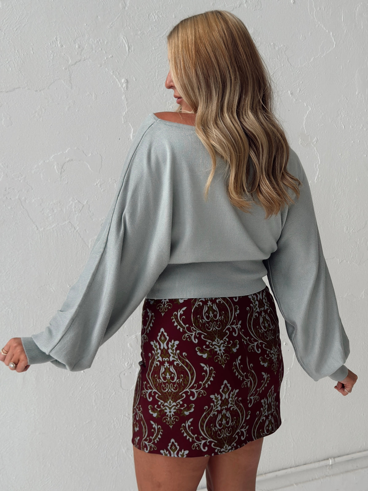 Sage Dolman Sweater Top