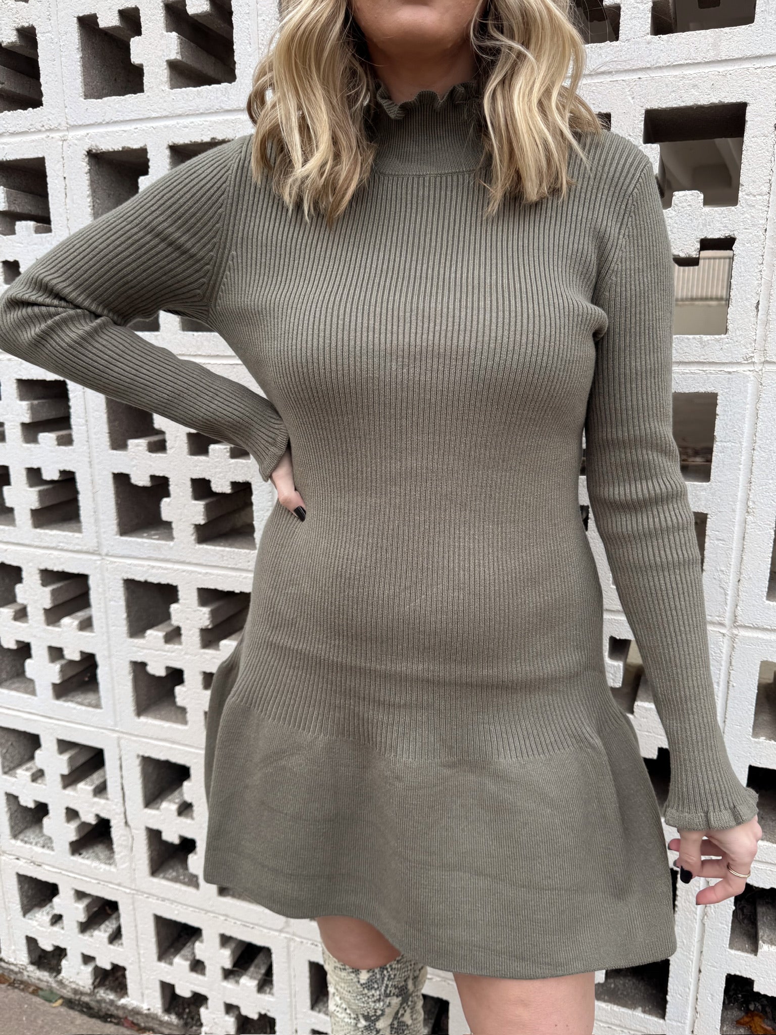 Sincerely Ours Nikita Dress - Olive