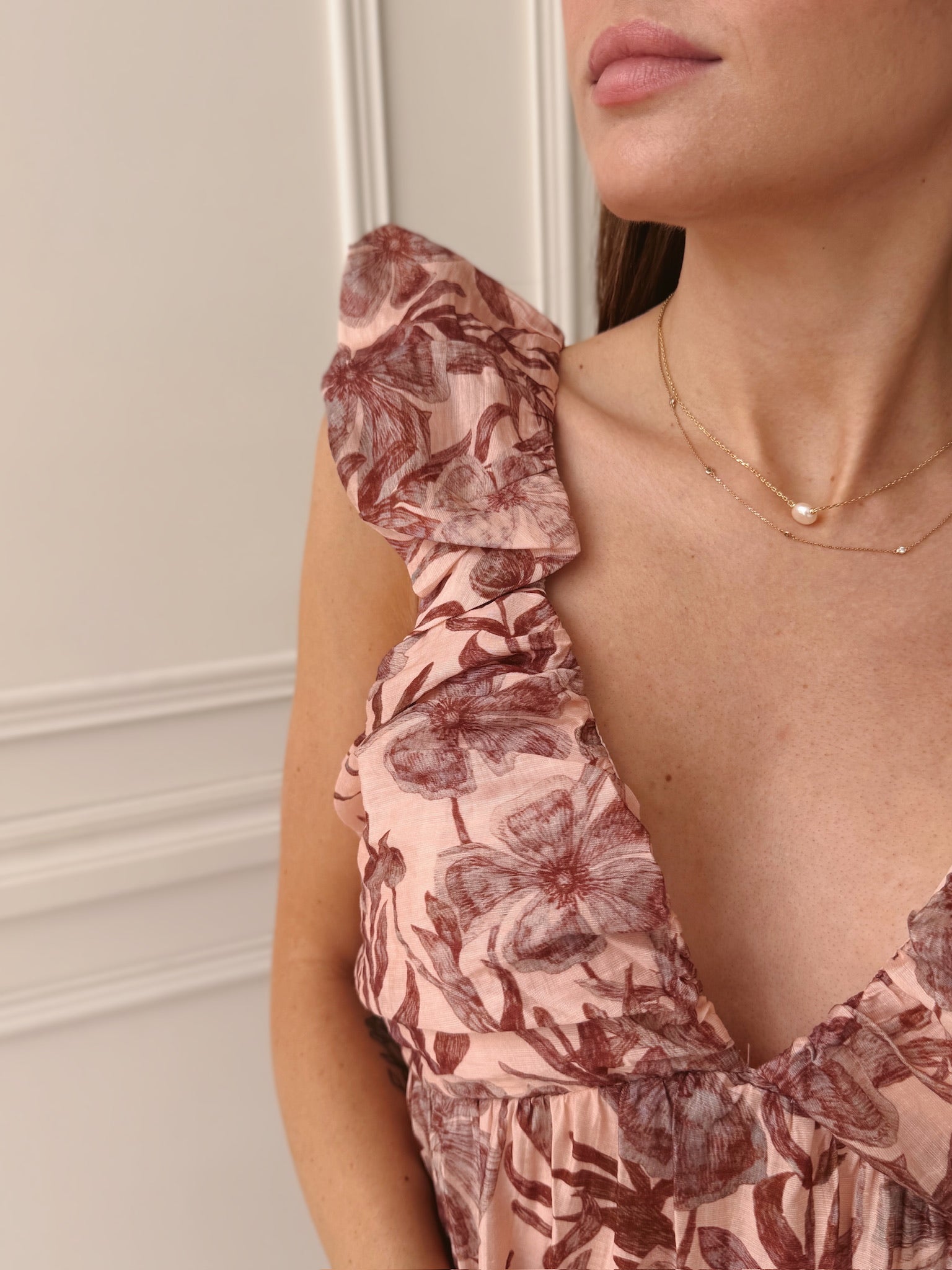 Meet Me in Santorini Whimsy Floral Maxi Dress