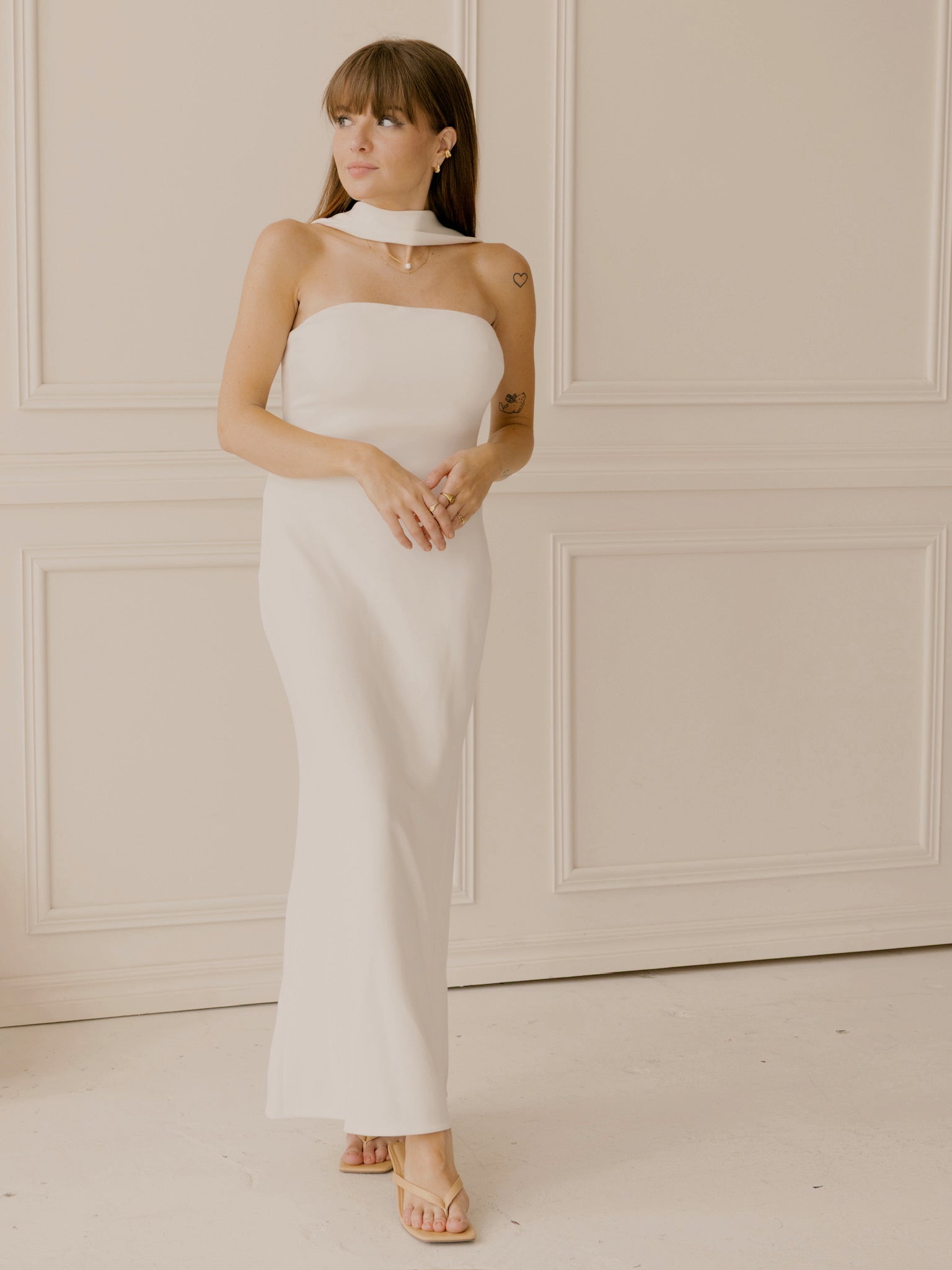 Minimalist Bride Maxi Dress