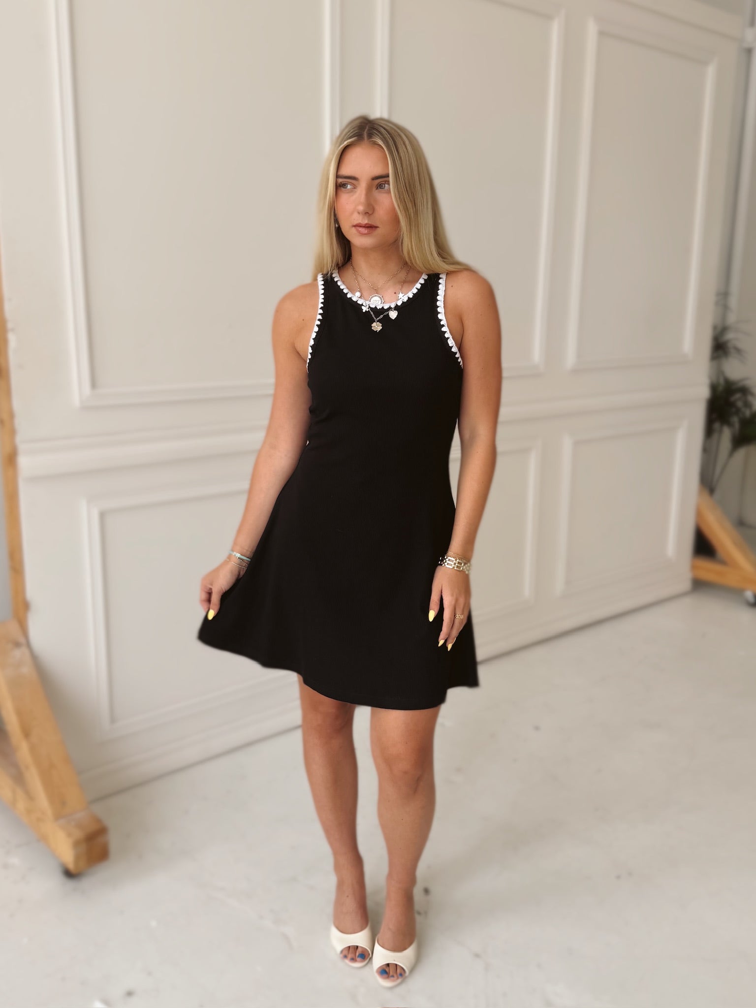 Classic Black Knit Dress