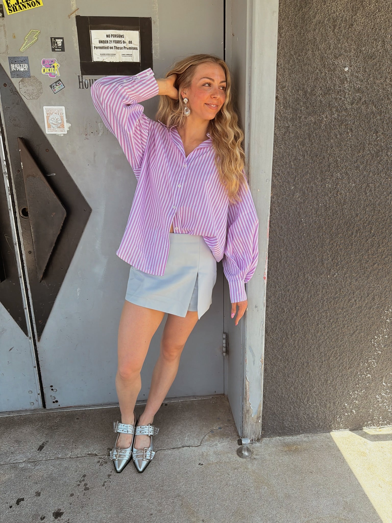 English Factory Slit Detail Skort