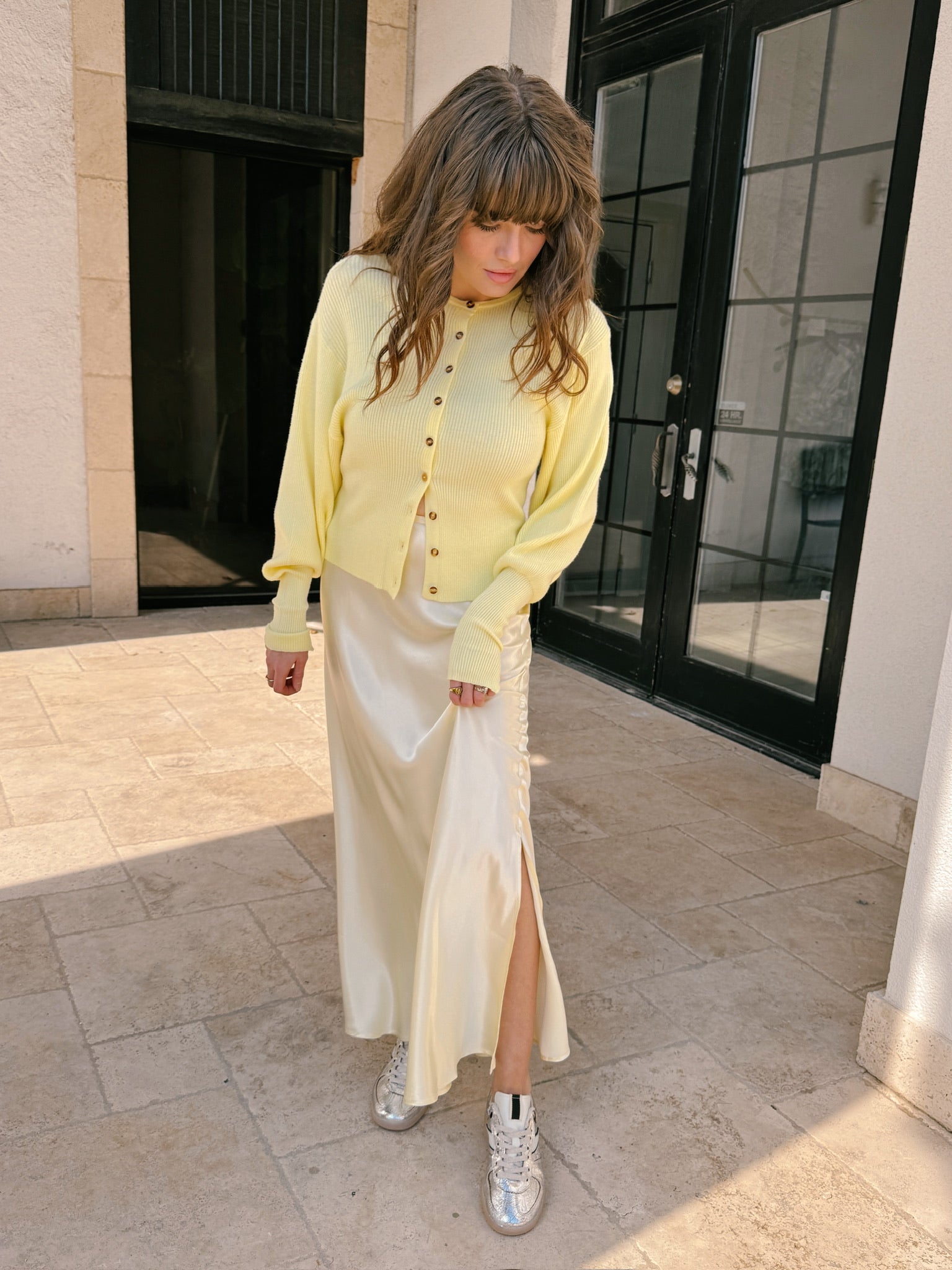 JiJi Chenoa Cardigan - Butter Yellow