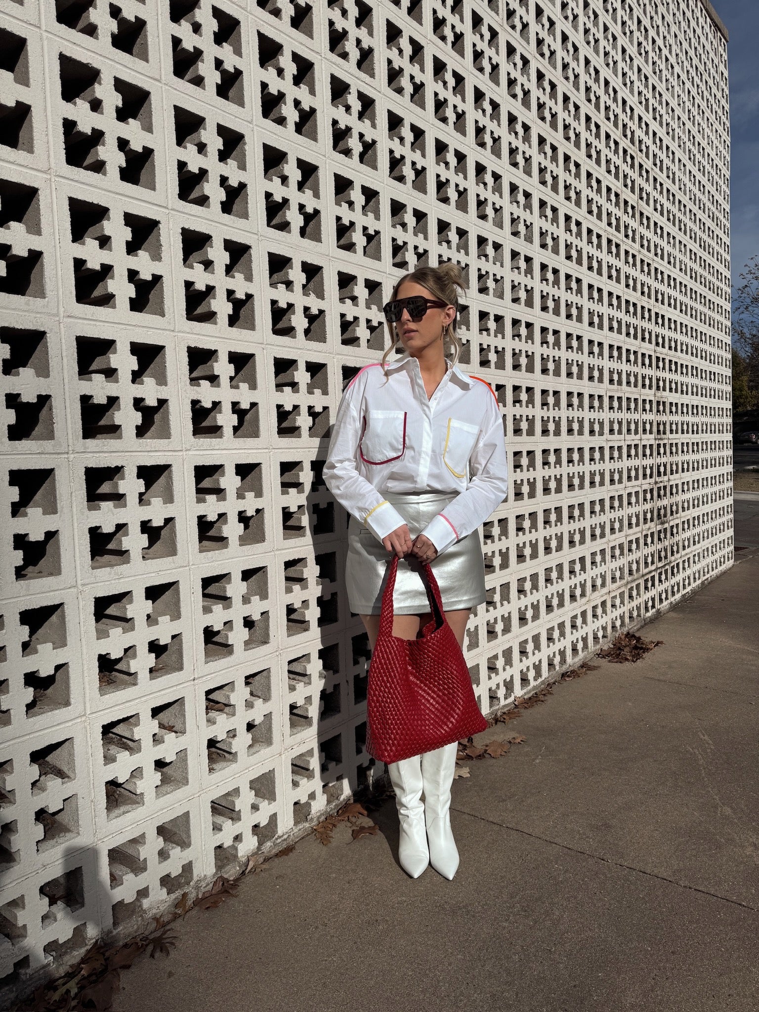 English Factory Flat Binding Detailed Shirt