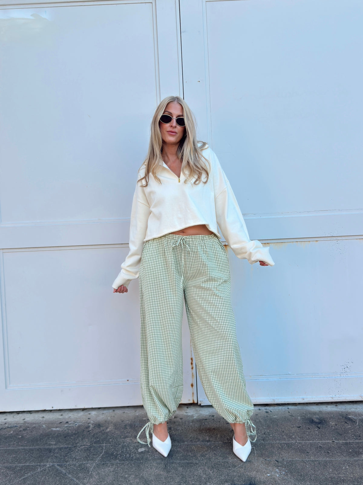 Gina Gingham Joggers