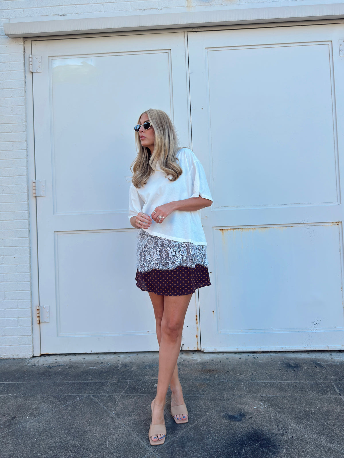 Taylor Polka Dot Mini Skort