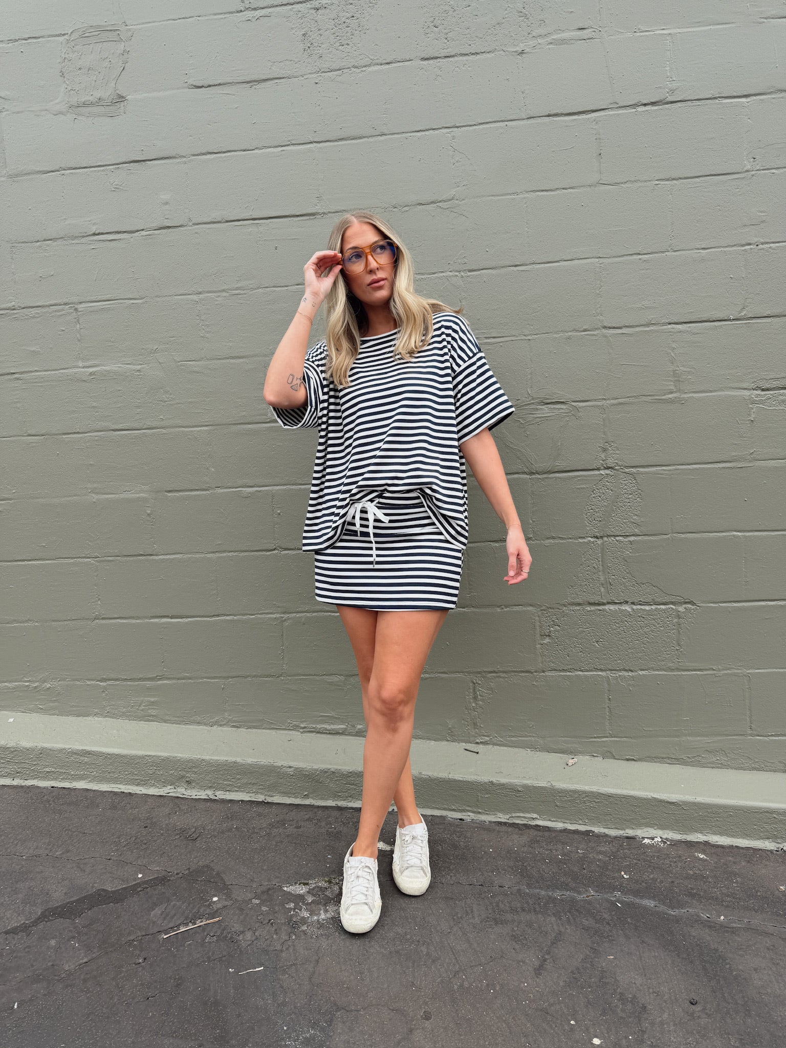 Weekender Stripe Top - Navy