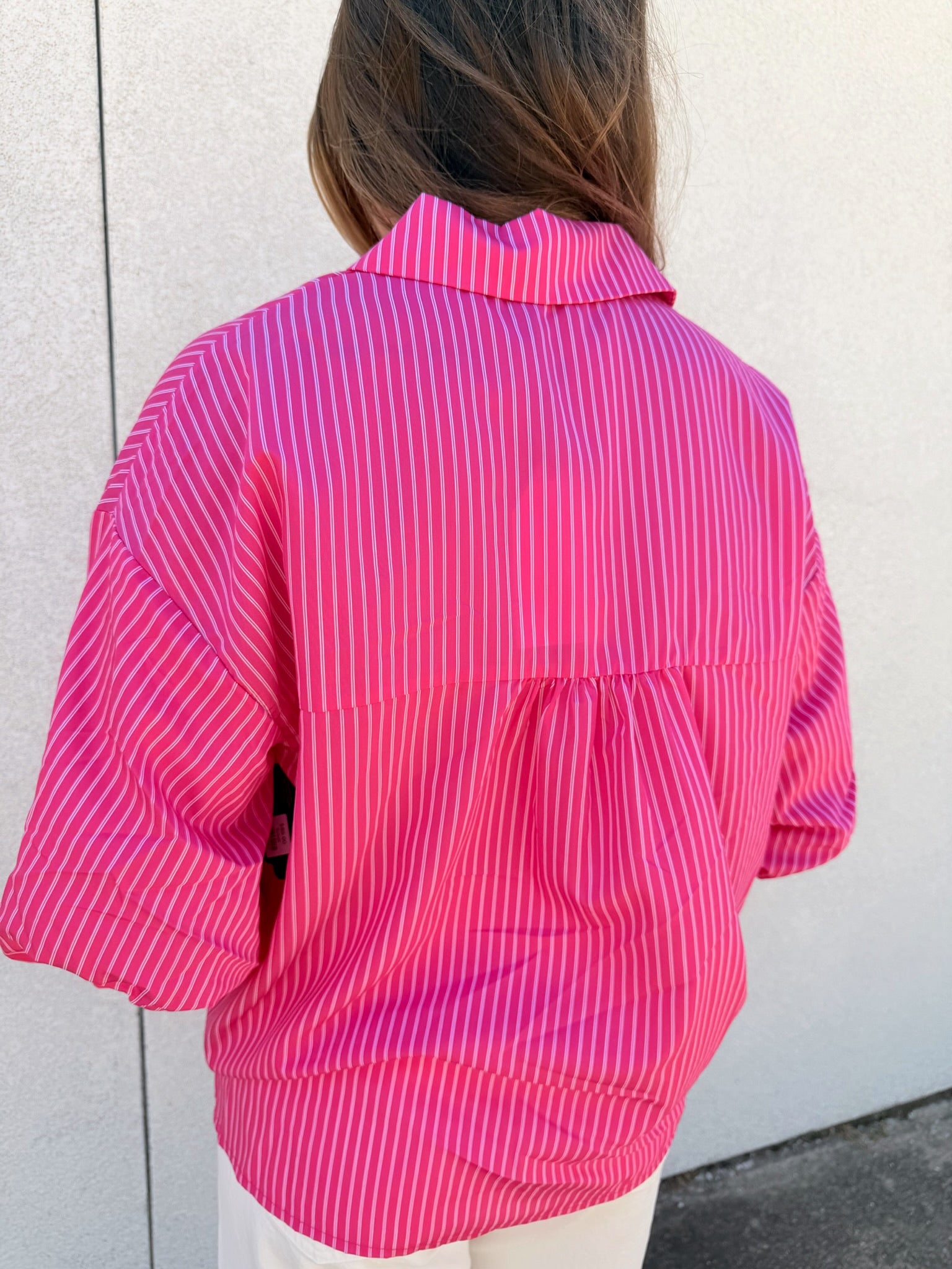 English Factory Striped Balloon Sleeves Shirt