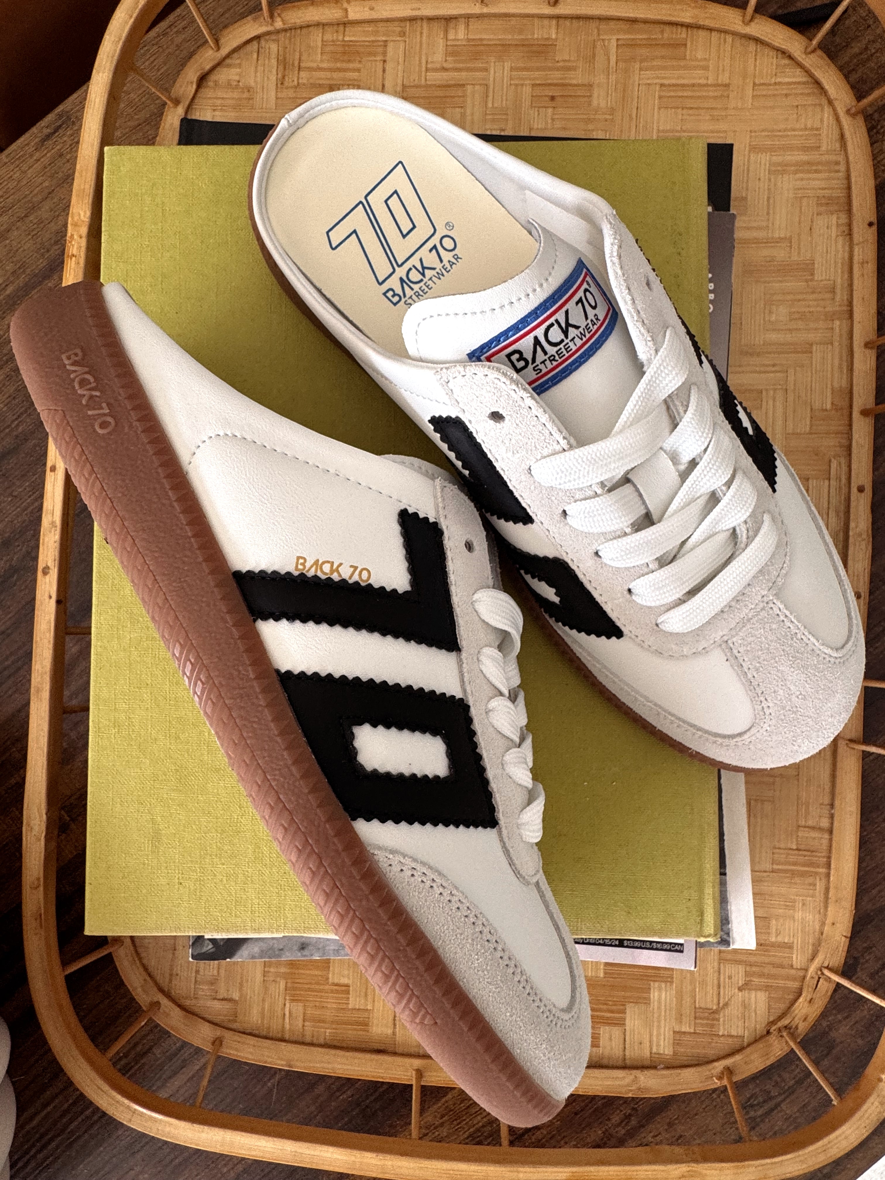 Back 70 Easter Backless Sneakers in Black