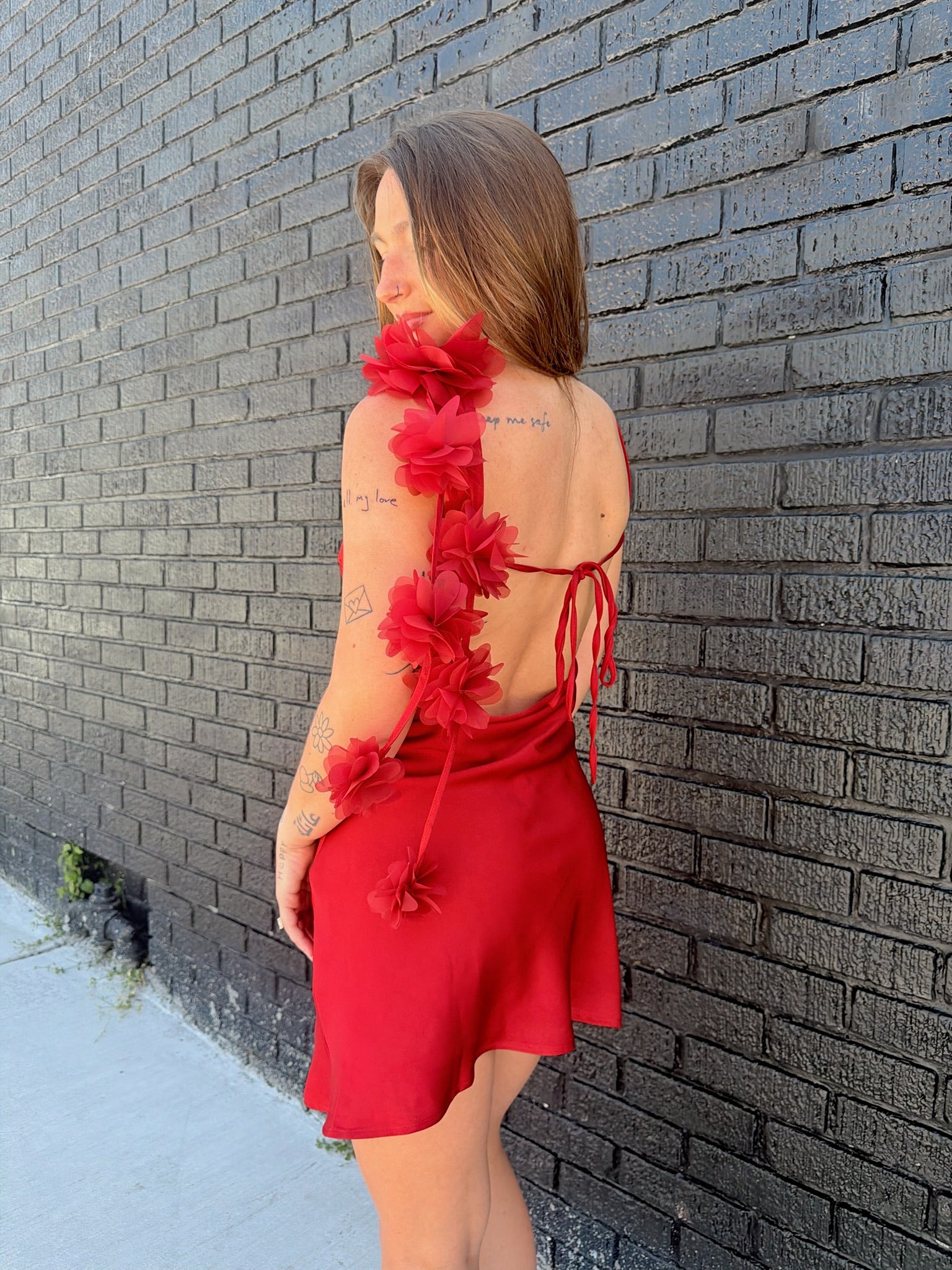 It Girl Satin Mini Dress