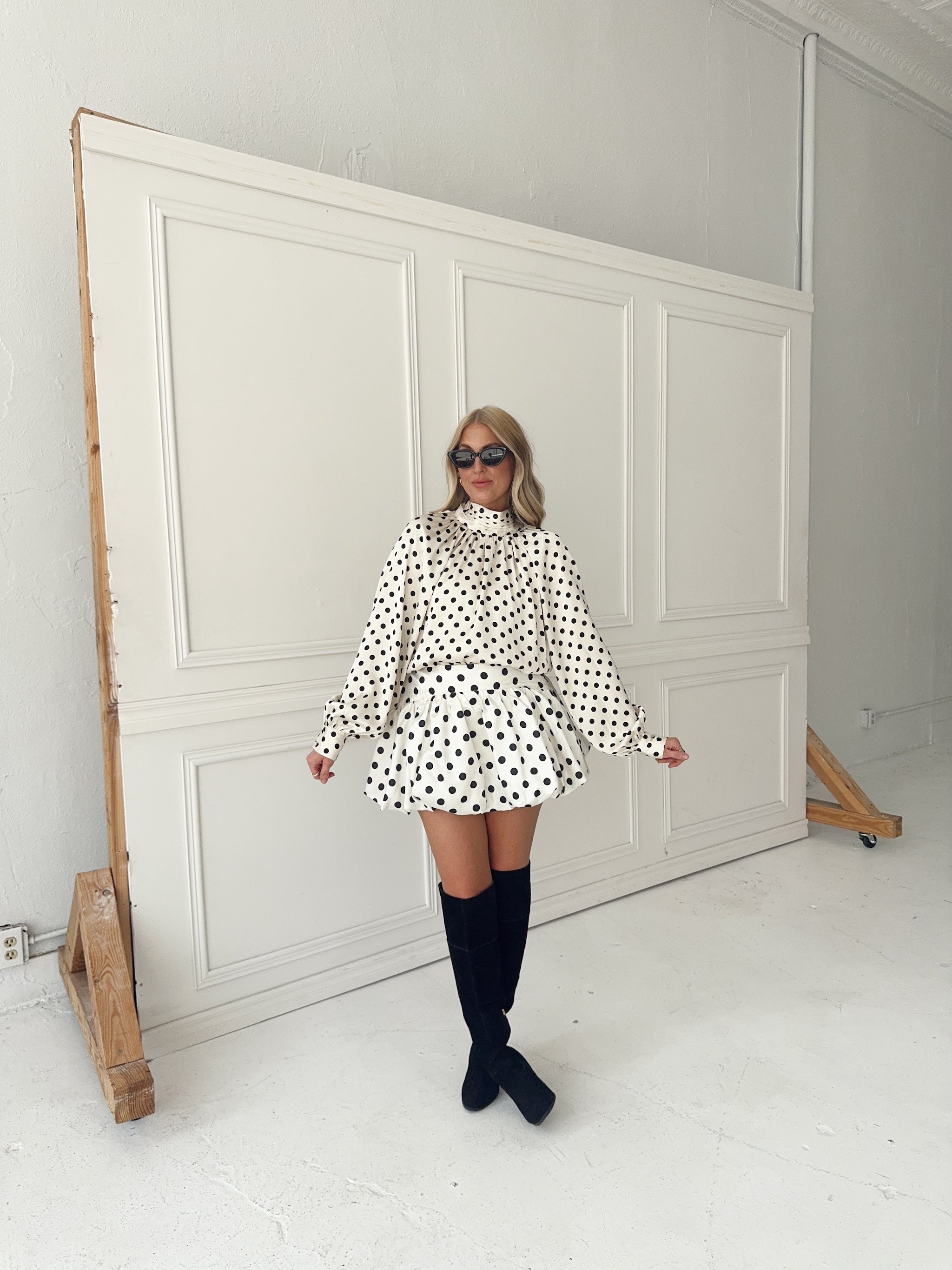 Tia Polka Dot Blouse