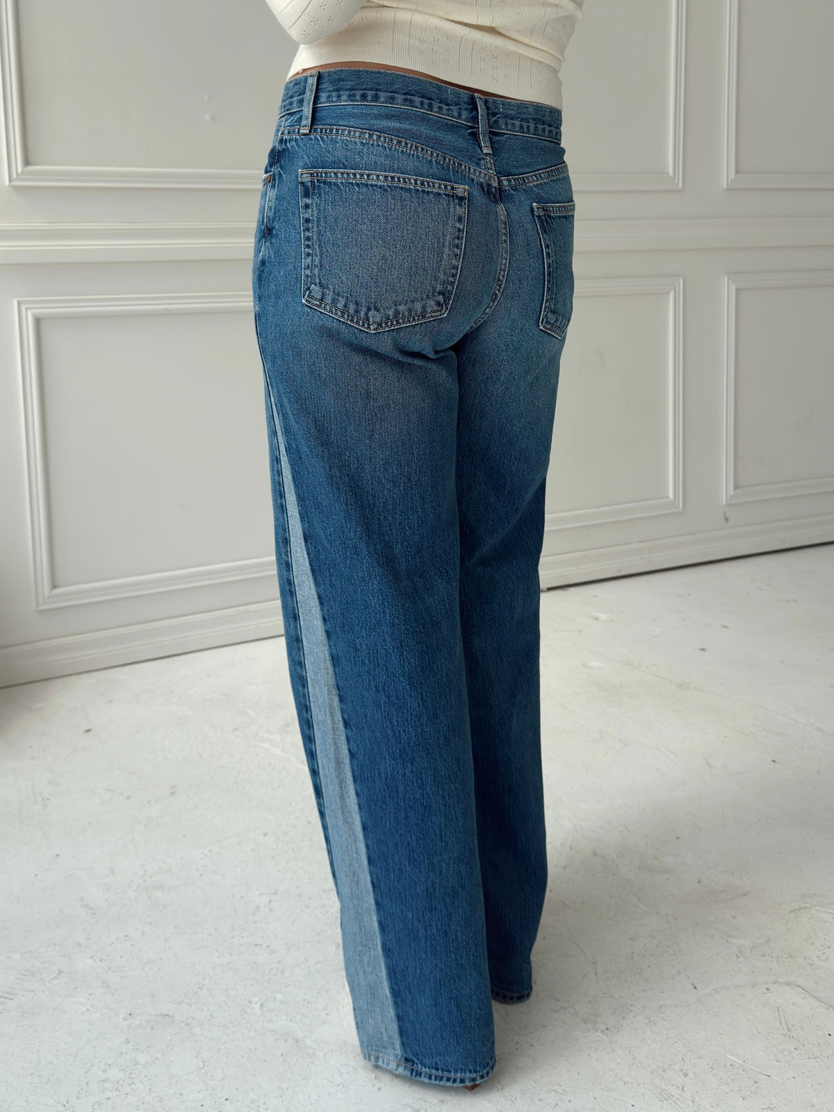 Madison Contrast Angle Seam Denim