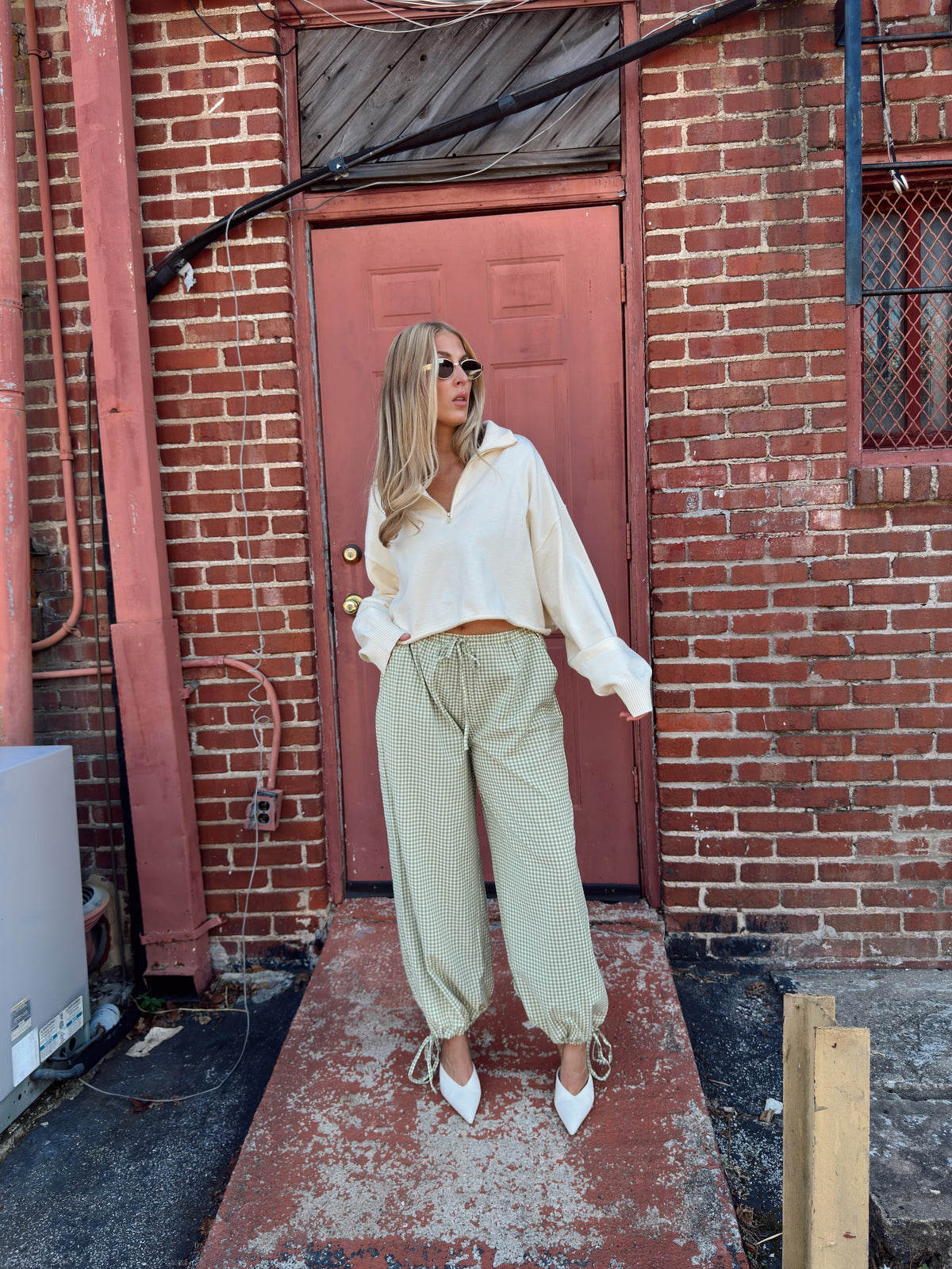 Gina Gingham Joggers