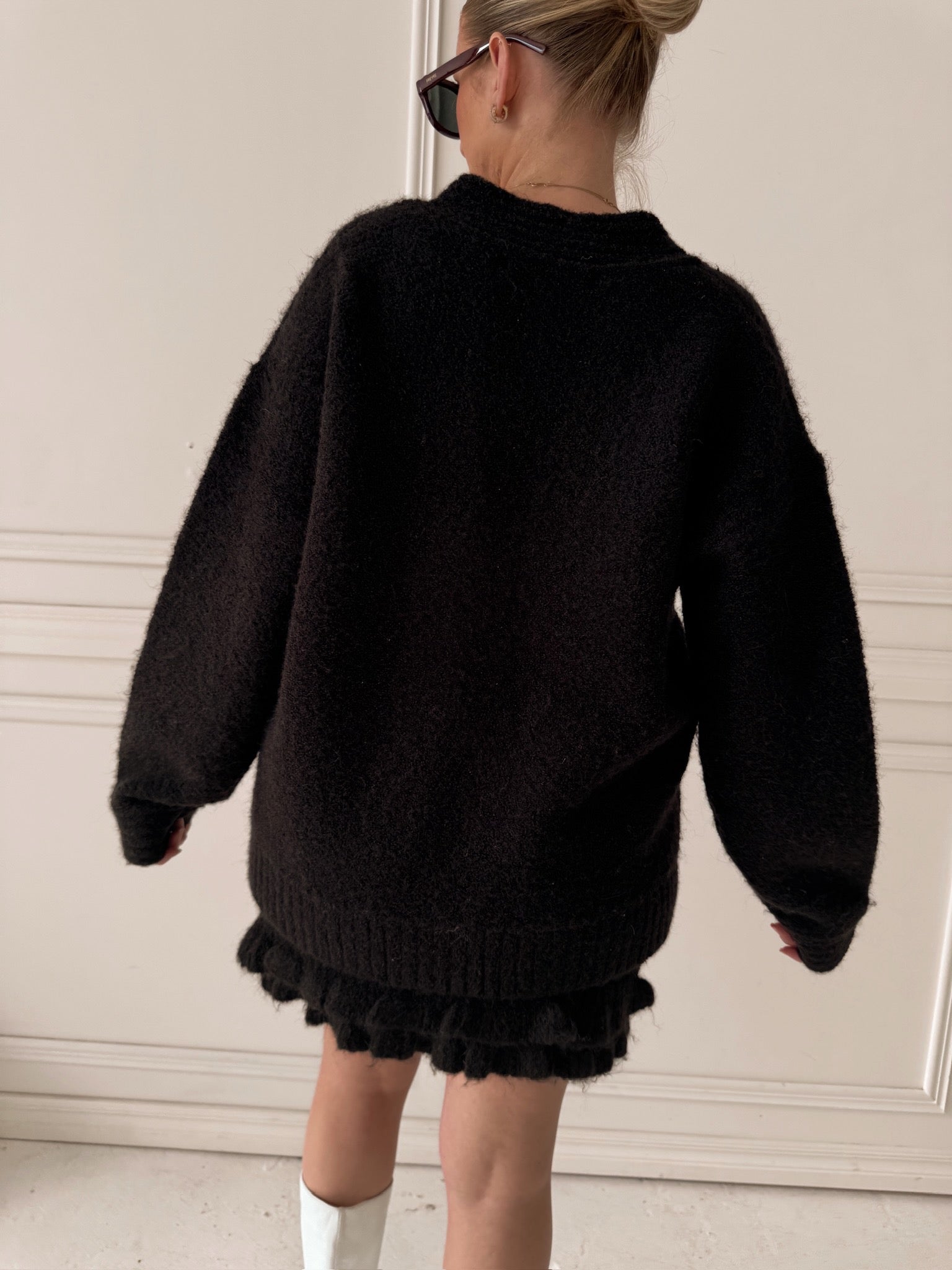 Endless Rose Fuzzy Oversized Cardigan