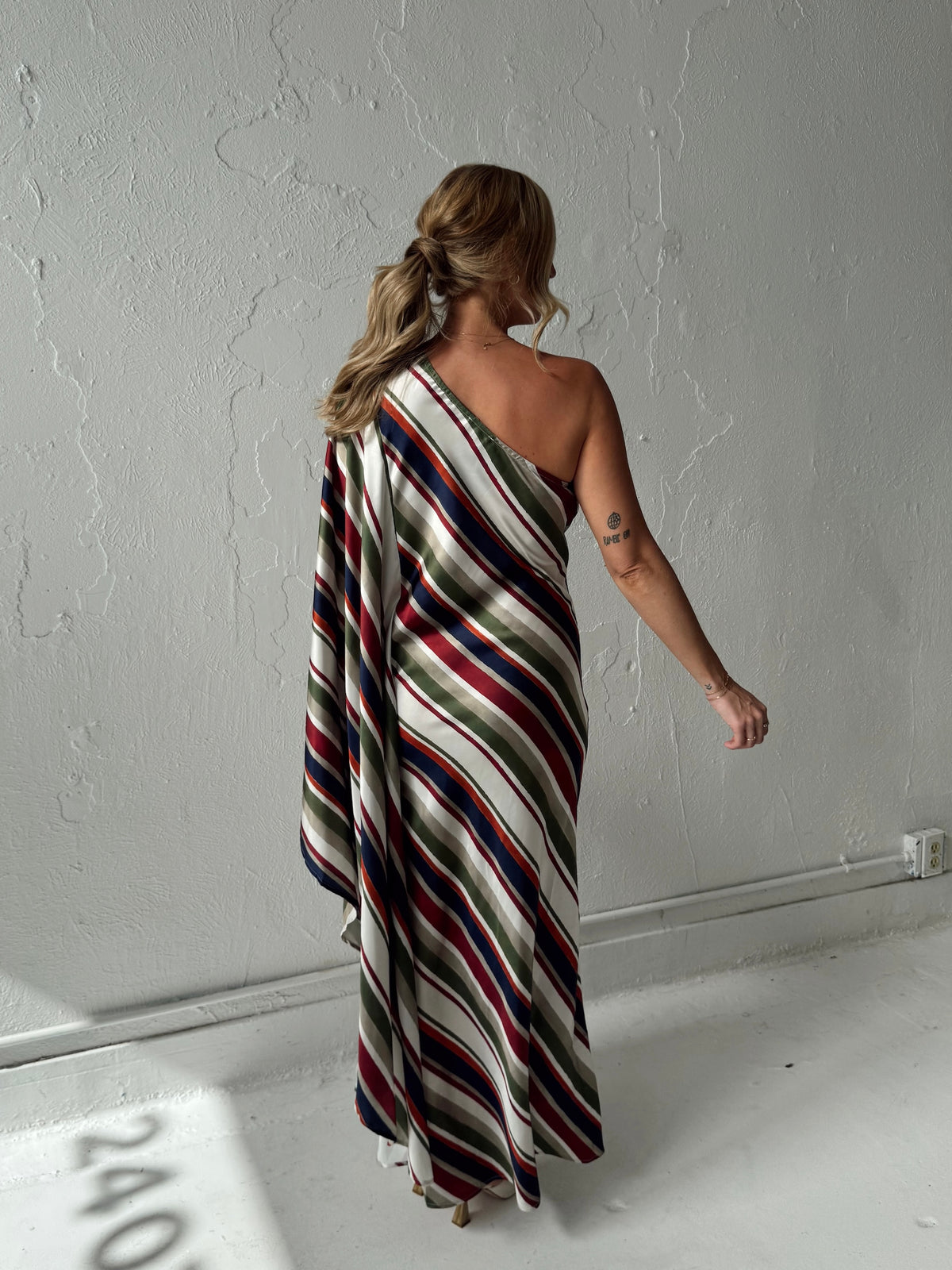Dani Diagonal Caftan Maxi Dress