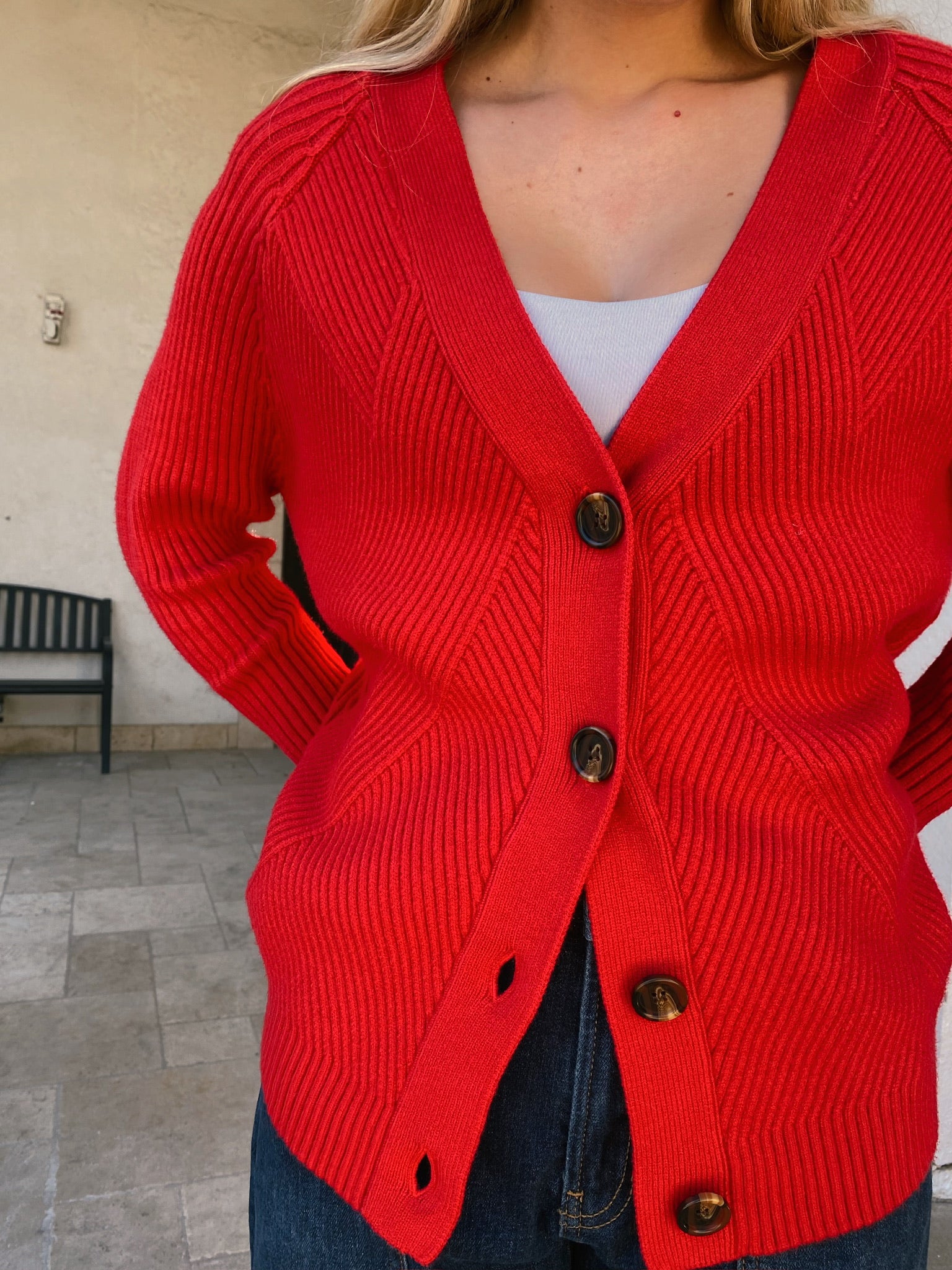 dRA Keiko Cardigan - Red